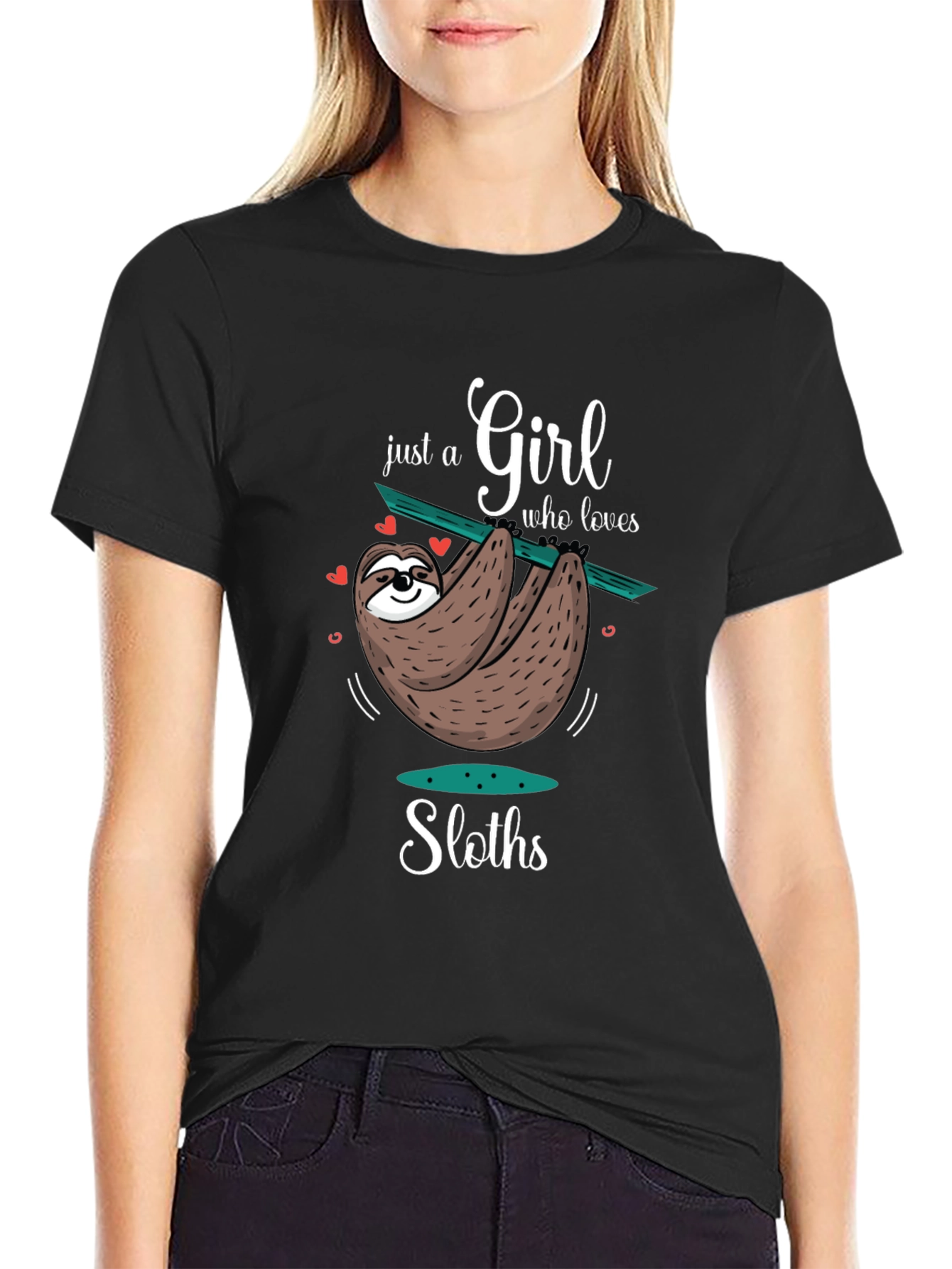 Girl Who Loves Sloths T-Shirt