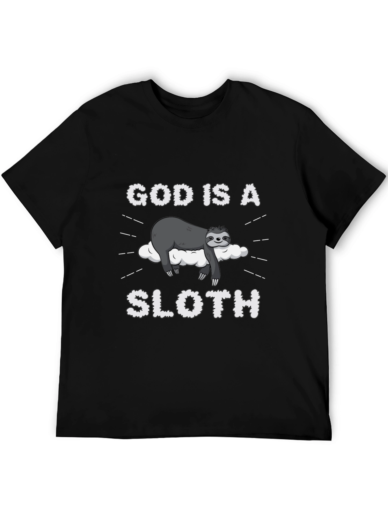 God is a Sloth Funny Graphic Tee