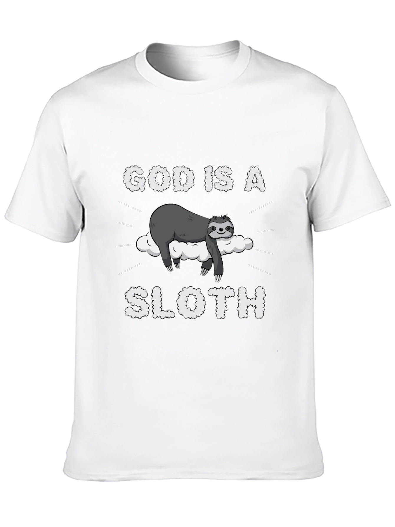 God is a Sloth Funny Graphic Tee