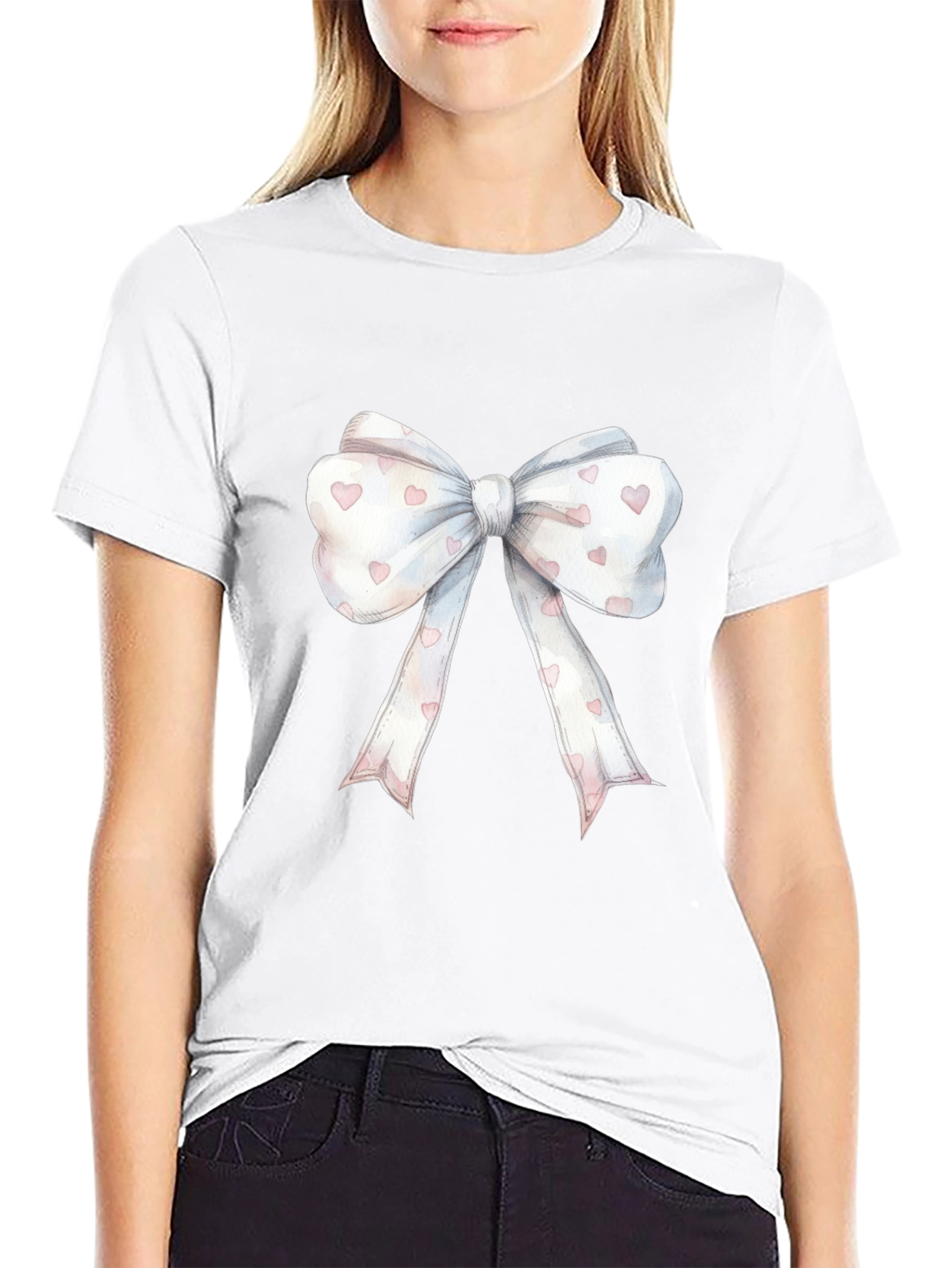 Bow Graphic Tee - Cute & Stylish Casual Wear