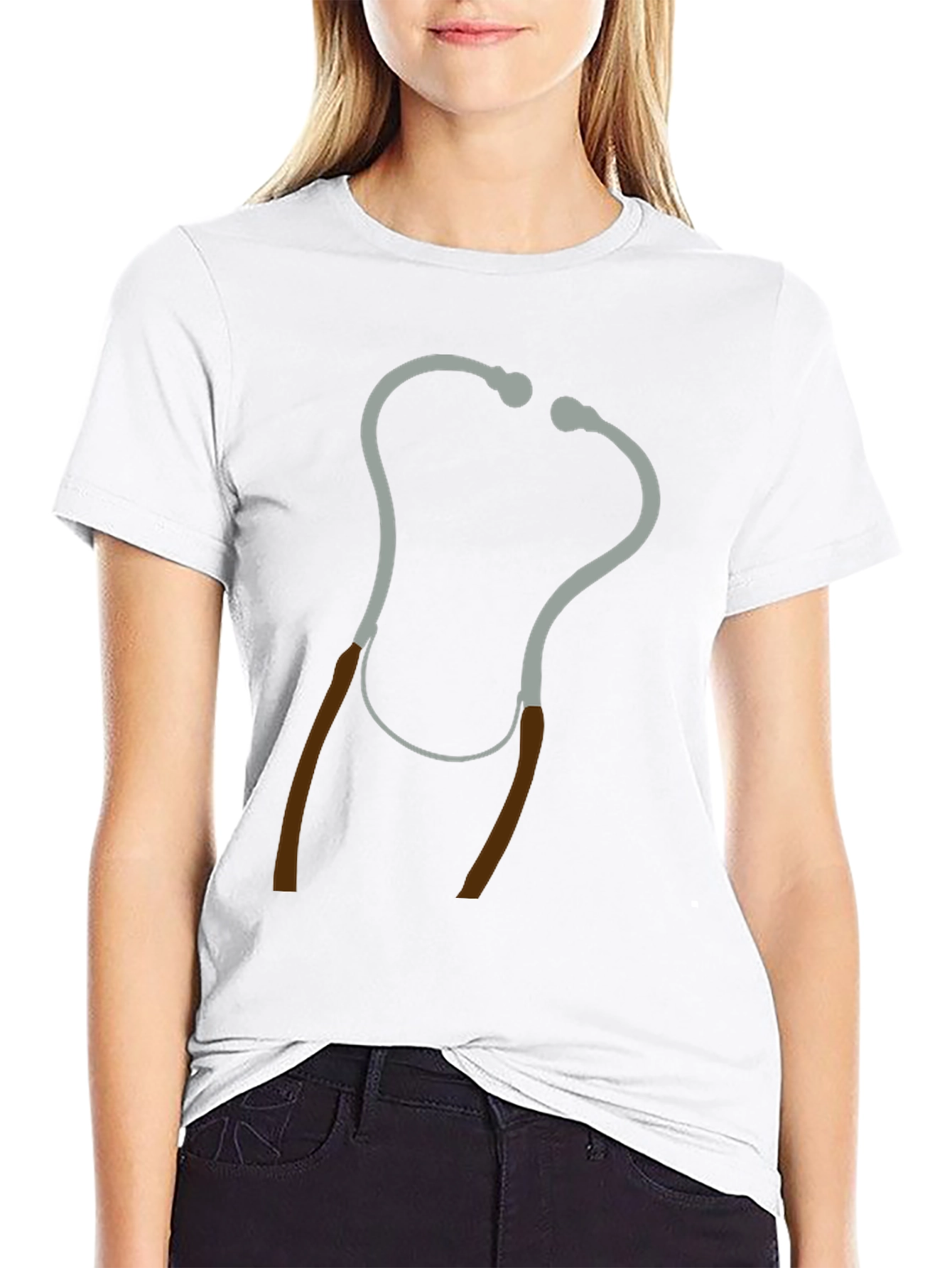 Stethoscope Graphic T-Shirt - Medical Humor Tee