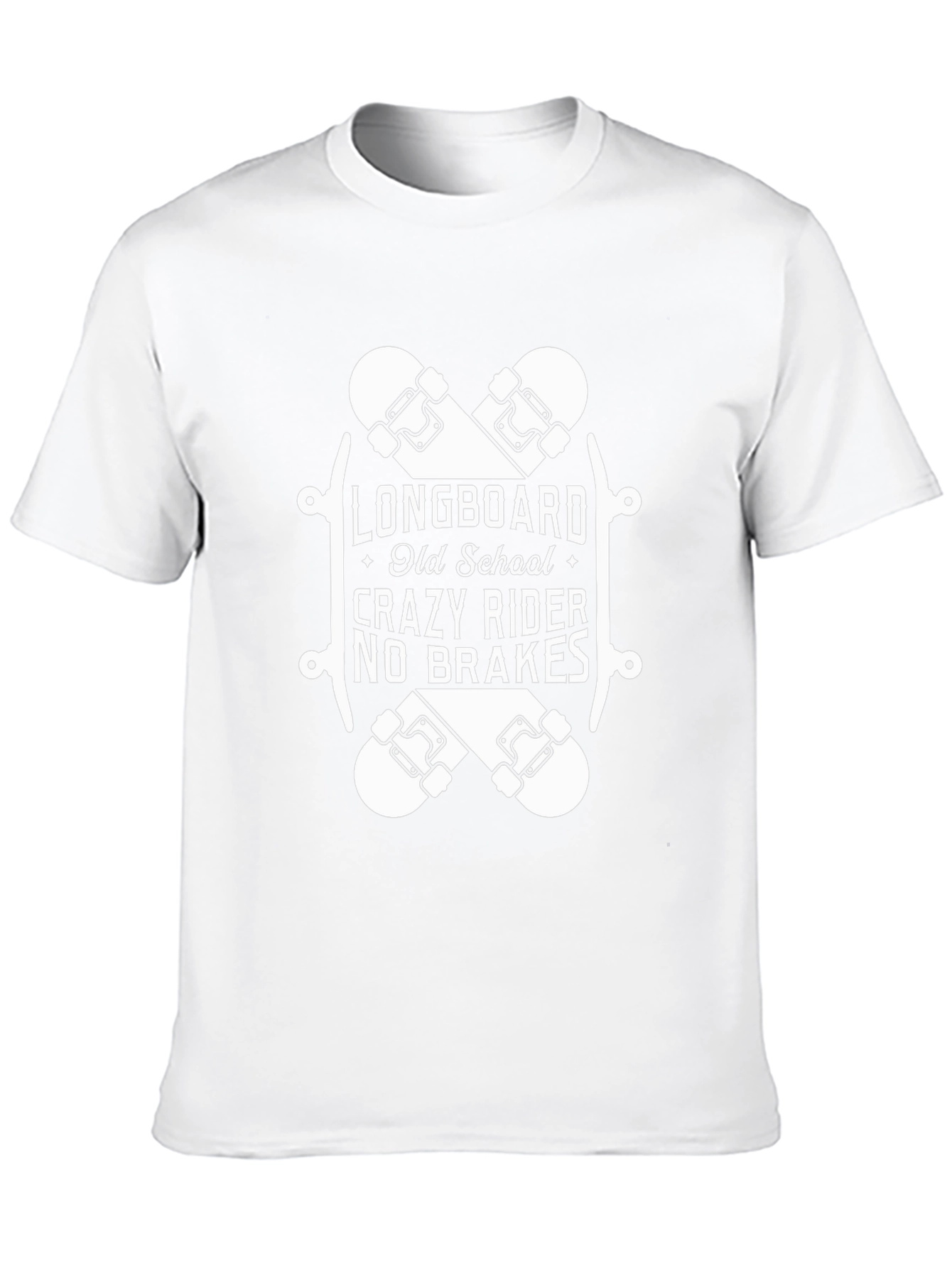 Longboard Crazy Rider Black T-Shirt
