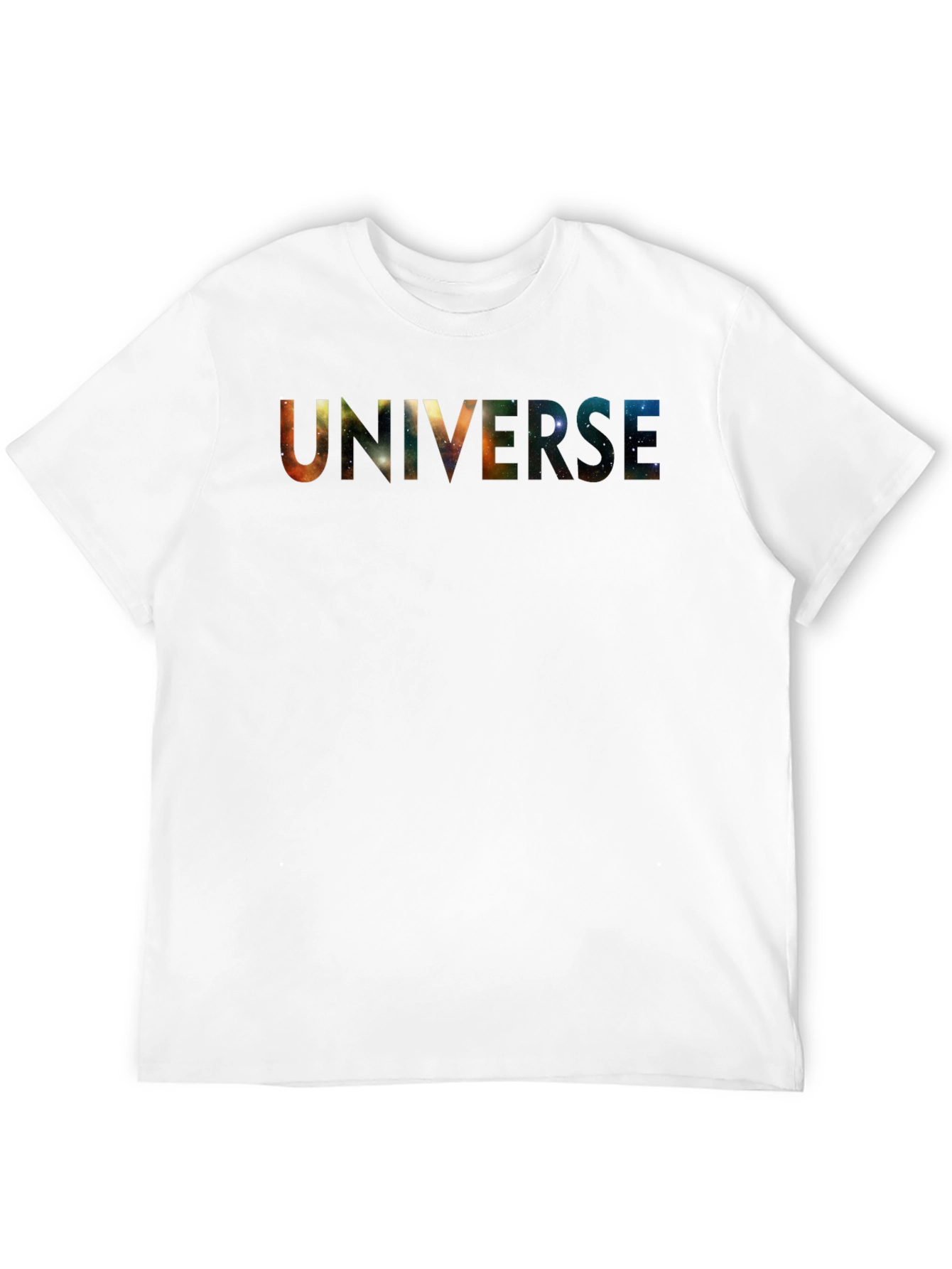 Universe Galaxy Graphic Black T-Shirt