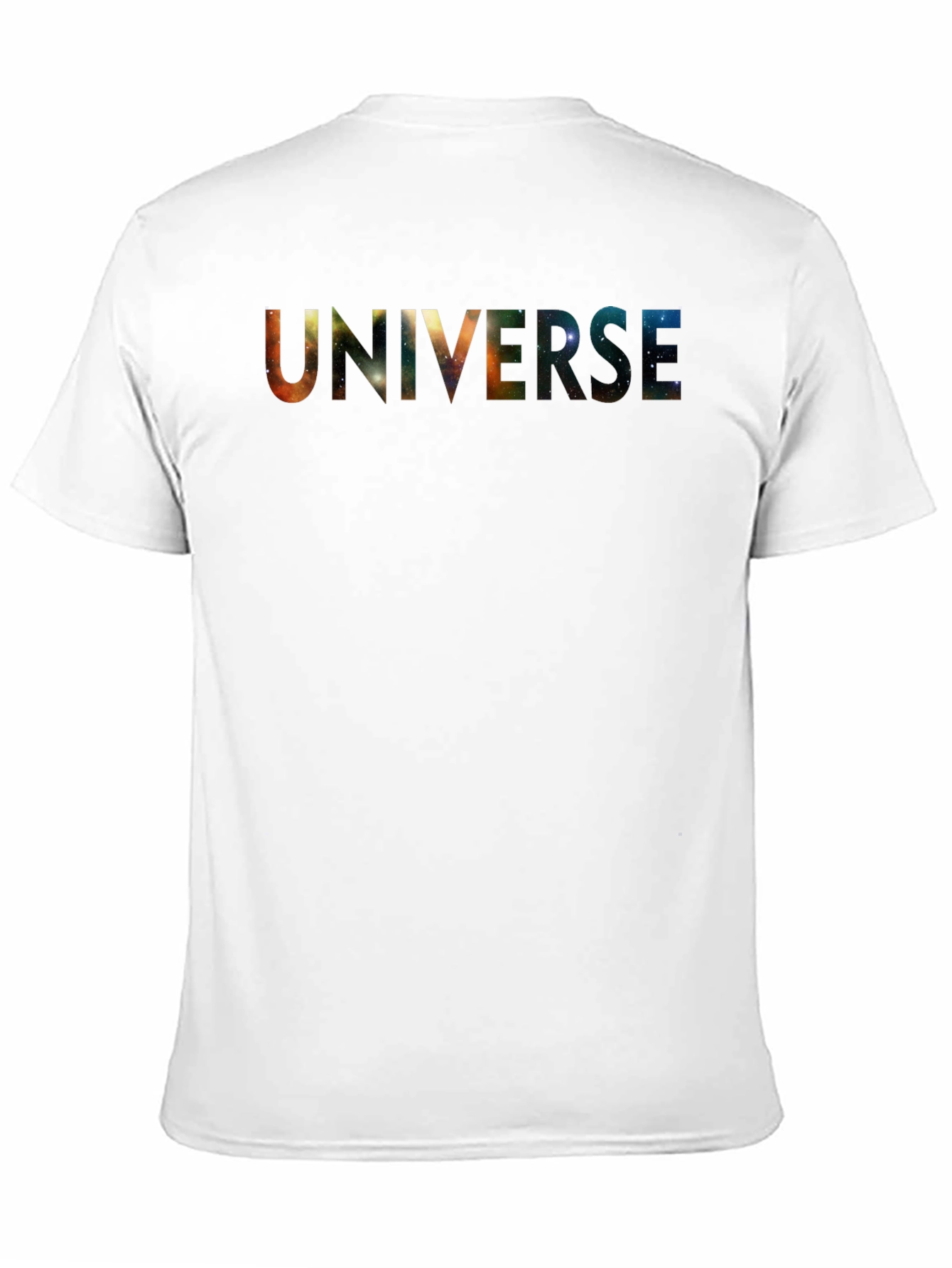 Universe Galaxy Graphic Black T-Shirt
