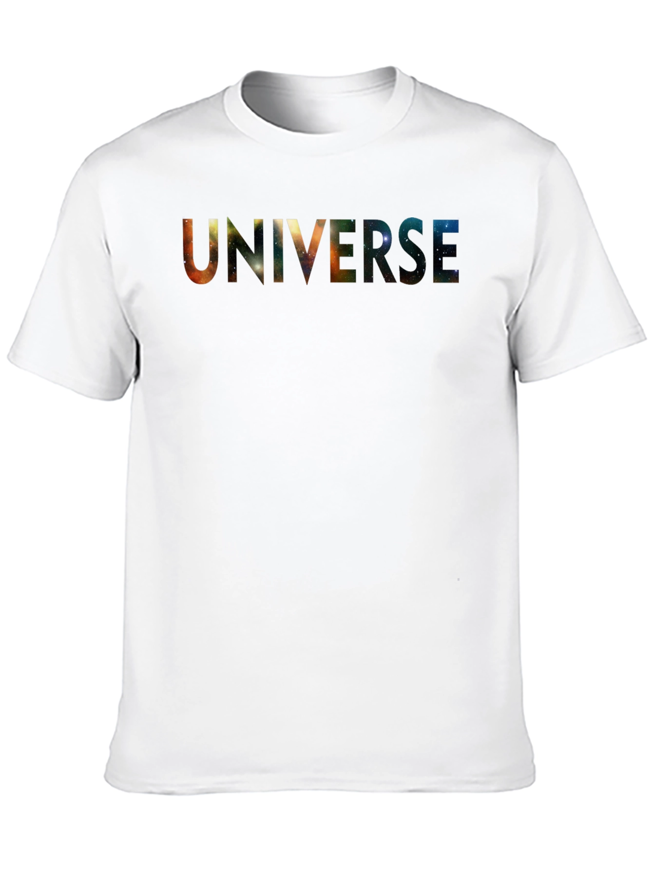 Universe Galaxy Graphic Black T-Shirt