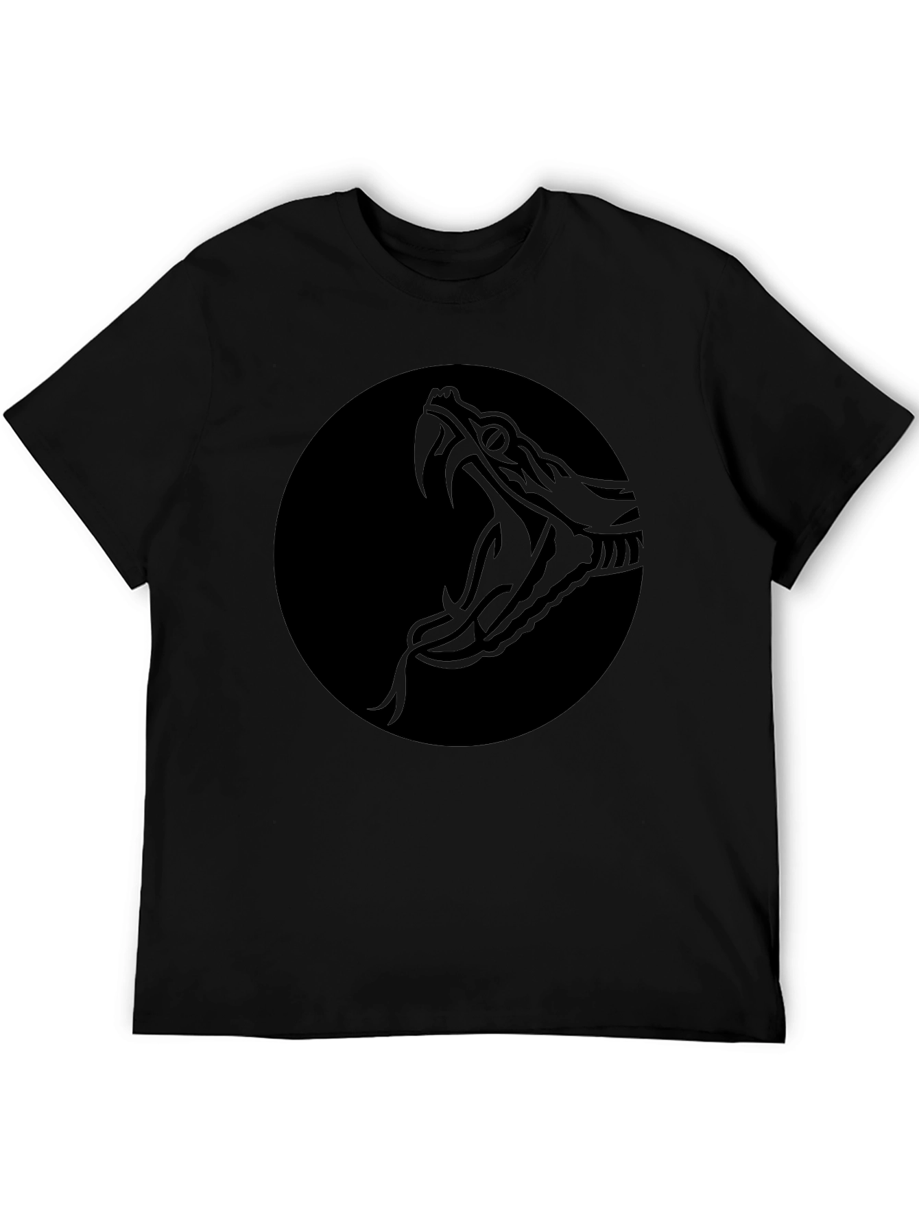 Black Snake Circle Graphic Tee