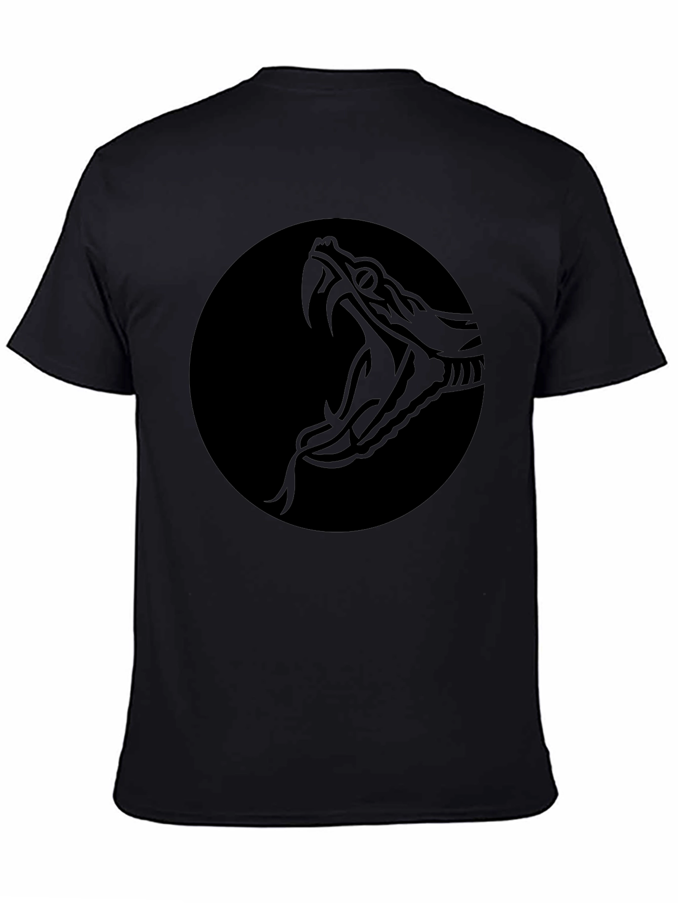 Black Snake Circle Graphic Tee