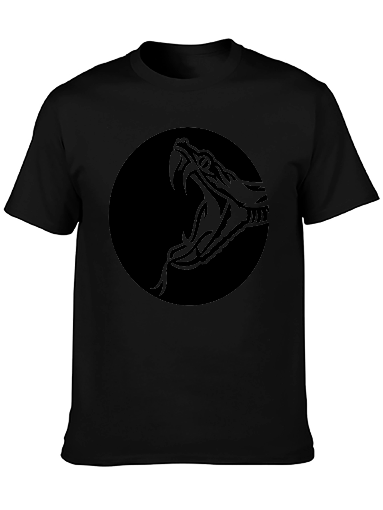 Black Snake Circle Graphic Tee