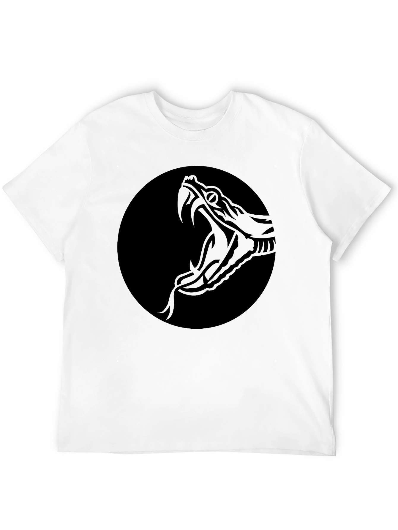 Black Snake Circle Graphic Tee