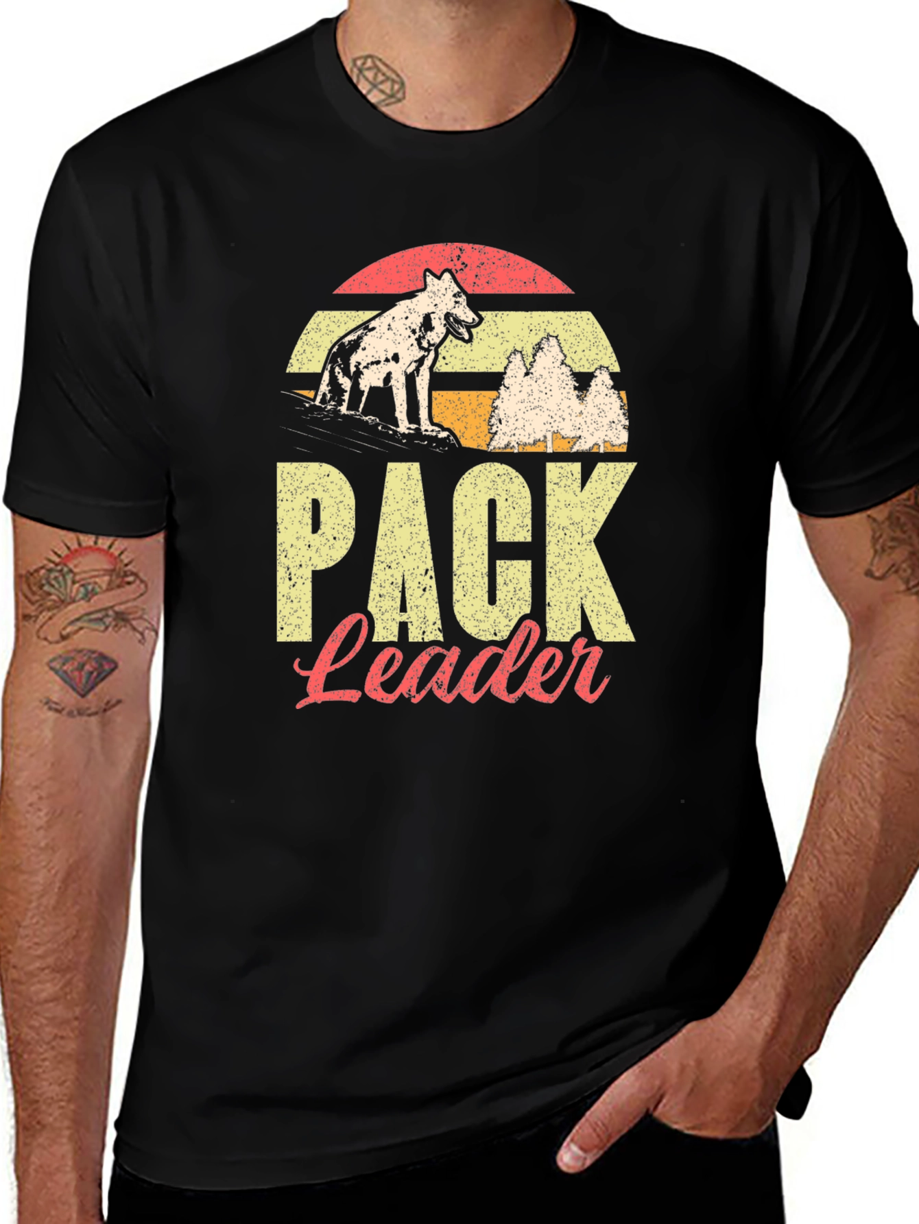 Pack Leader Graphic Tee - Mens Black T-Shirt