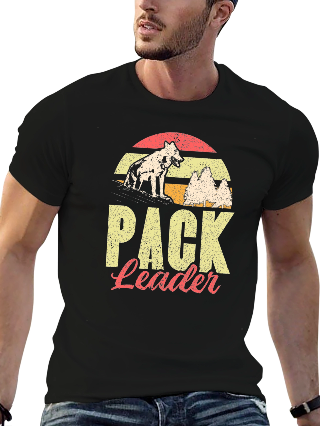 Pack Leader Graphic Tee - Mens Black T-Shirt
