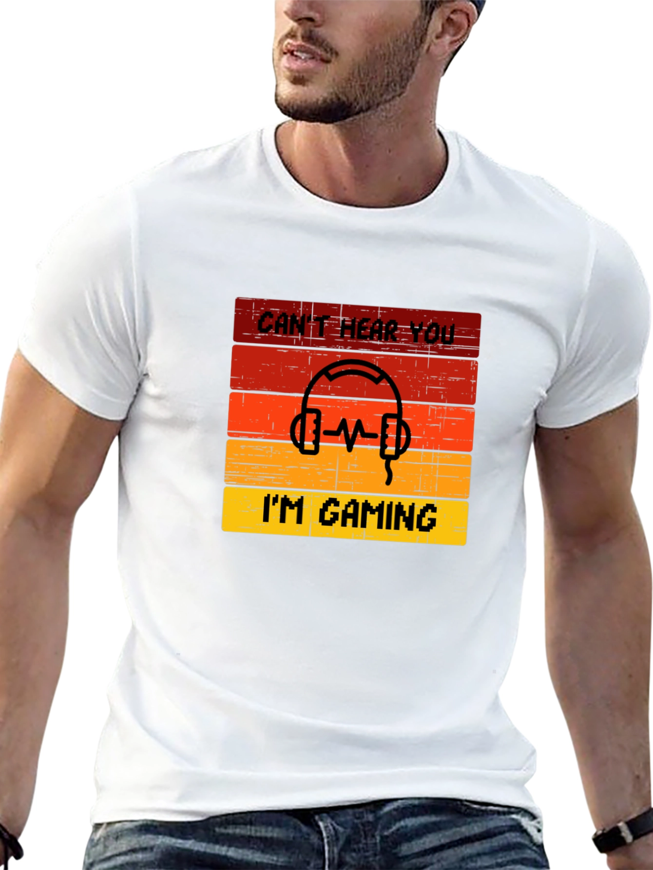 Cant Hear You Im Gaming Graphic Tee