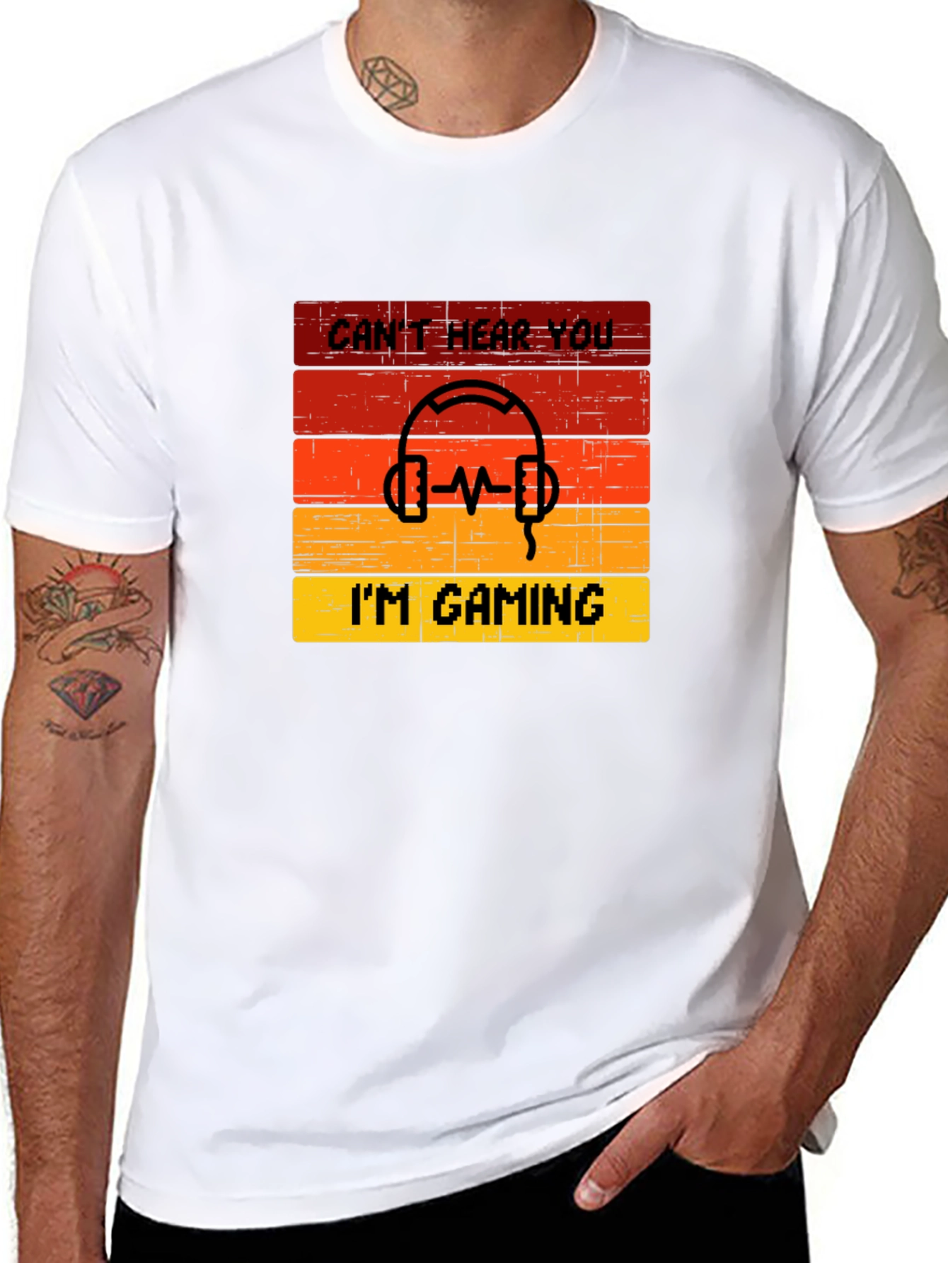 Cant Hear You Im Gaming Graphic Tee