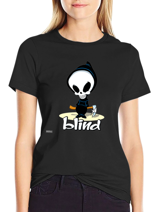 Blind Reaper Graphic Tee - Black Cotton T-Shirt