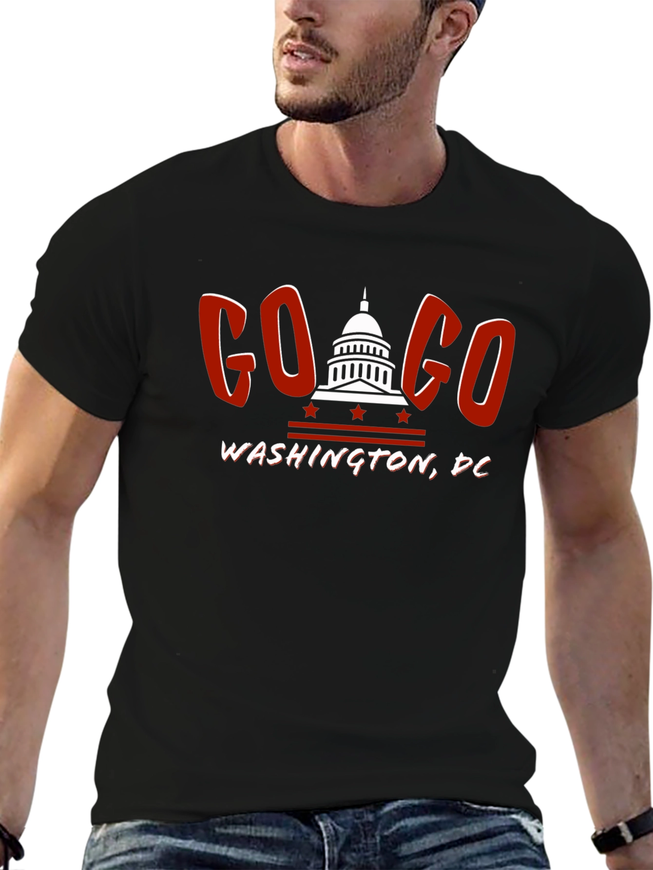 Go-Go Washington DC Black T-Shirt