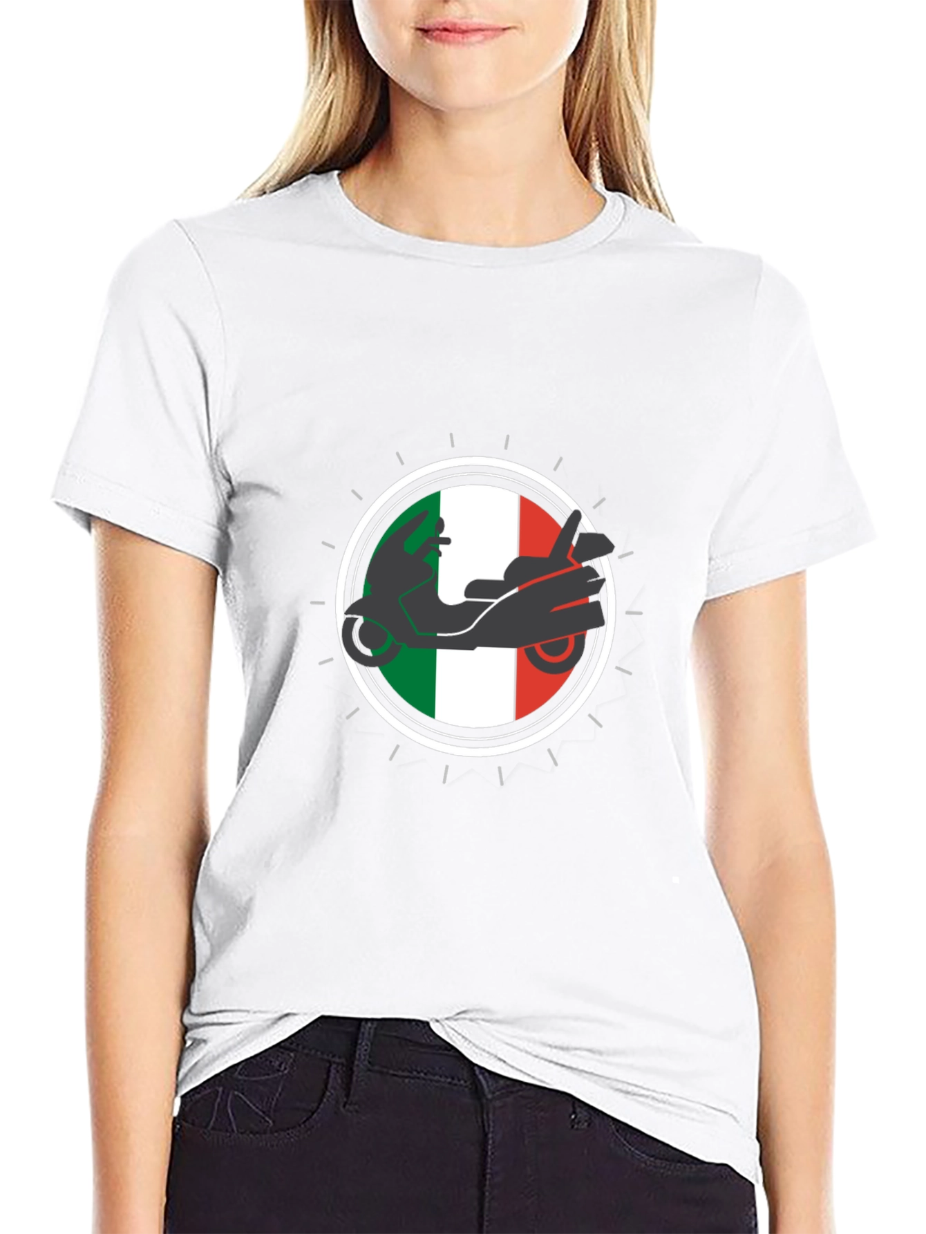 Italian Scooter Graphic T-Shirt