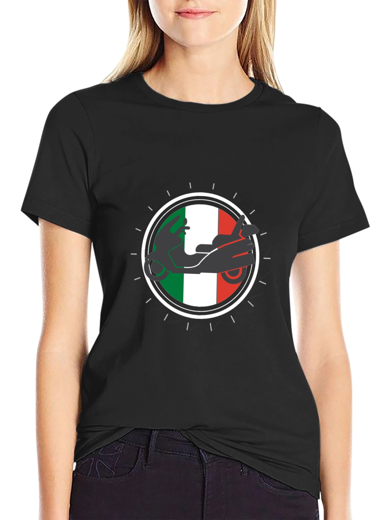 Italian Scooter Graphic T-Shirt