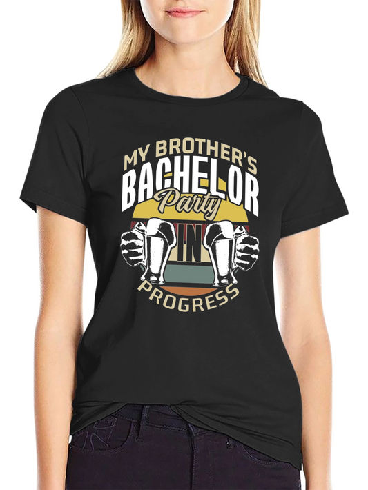 Bachelor Party In Progress Graphic Tee