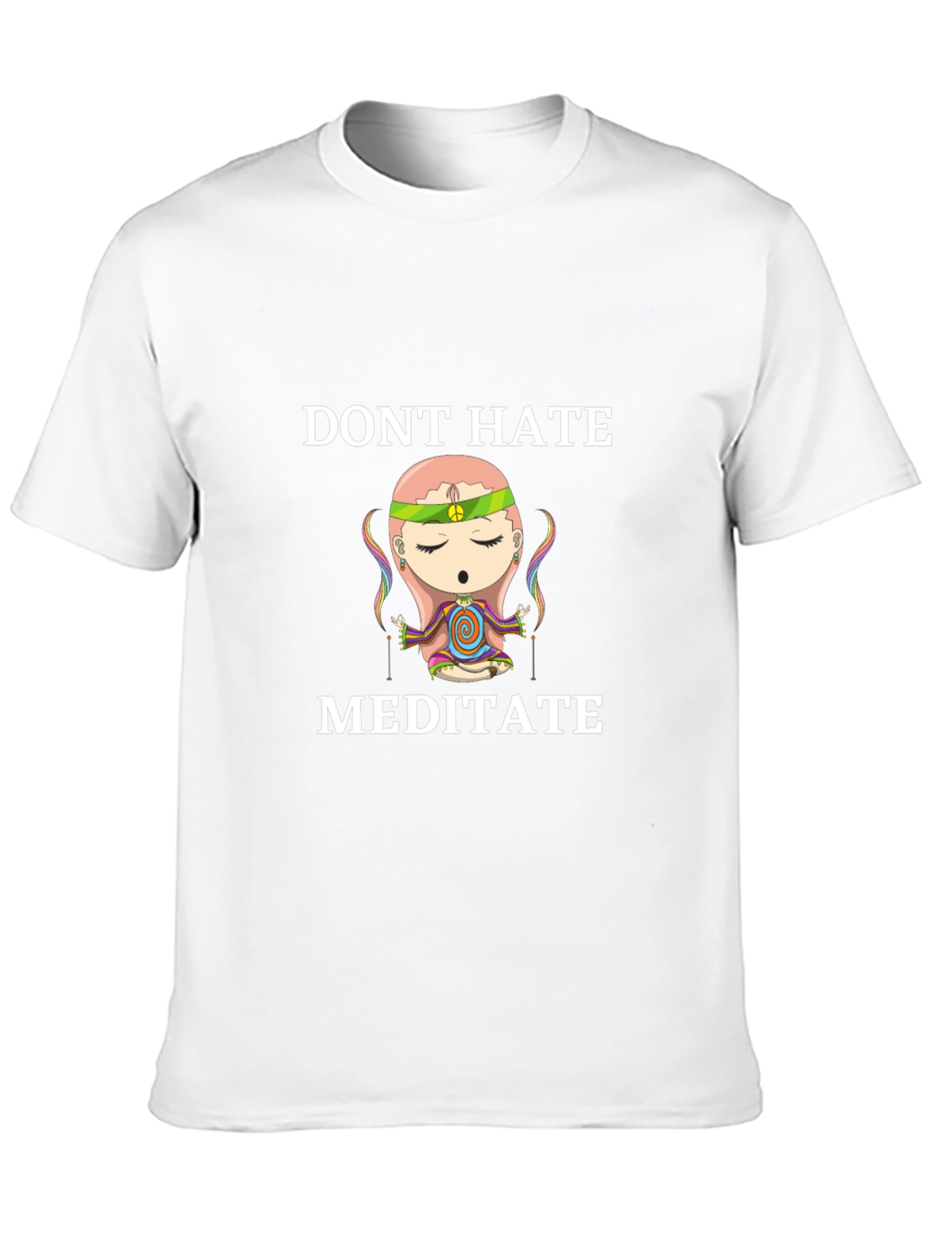Dont Hate Meditate T-Shirt - Relaxed Fit