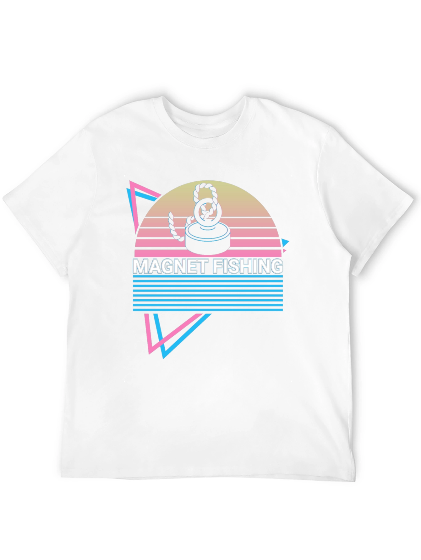 Magnet Fishing Retro T-Shirt Cool Hobby Tee
