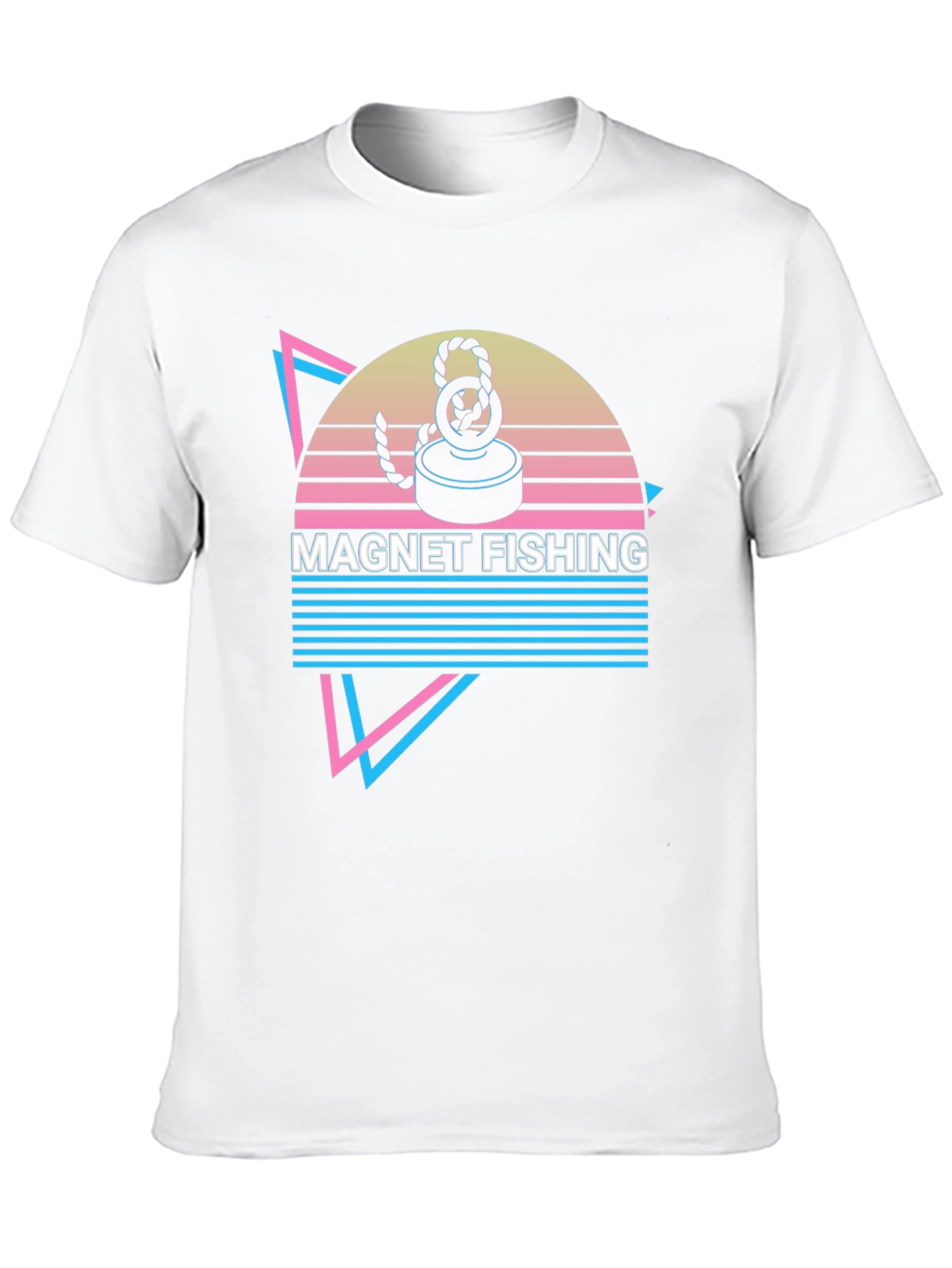 Magnet Fishing Retro T-Shirt Cool Hobby Tee