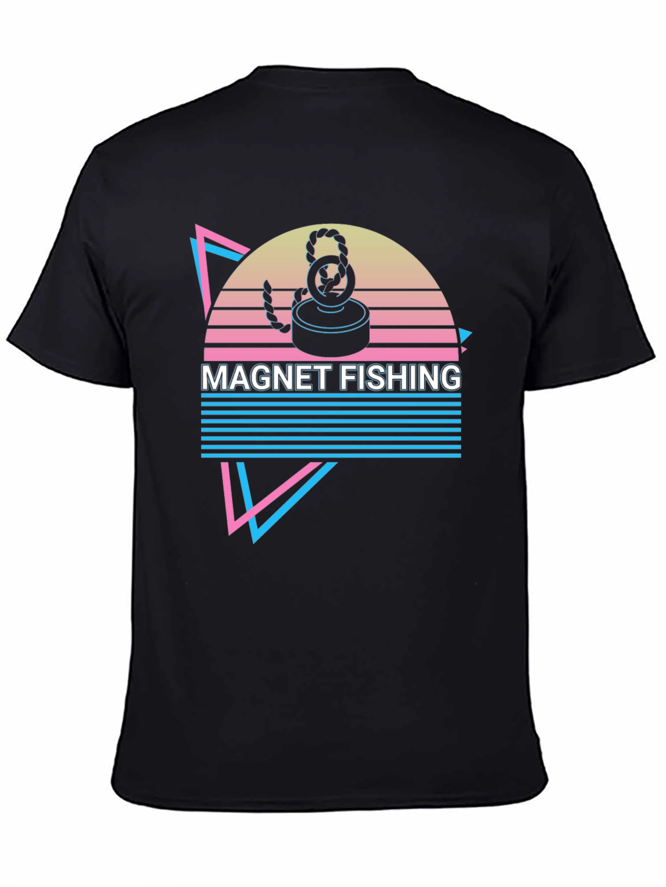 Magnet Fishing Retro T-Shirt Cool Hobby Tee