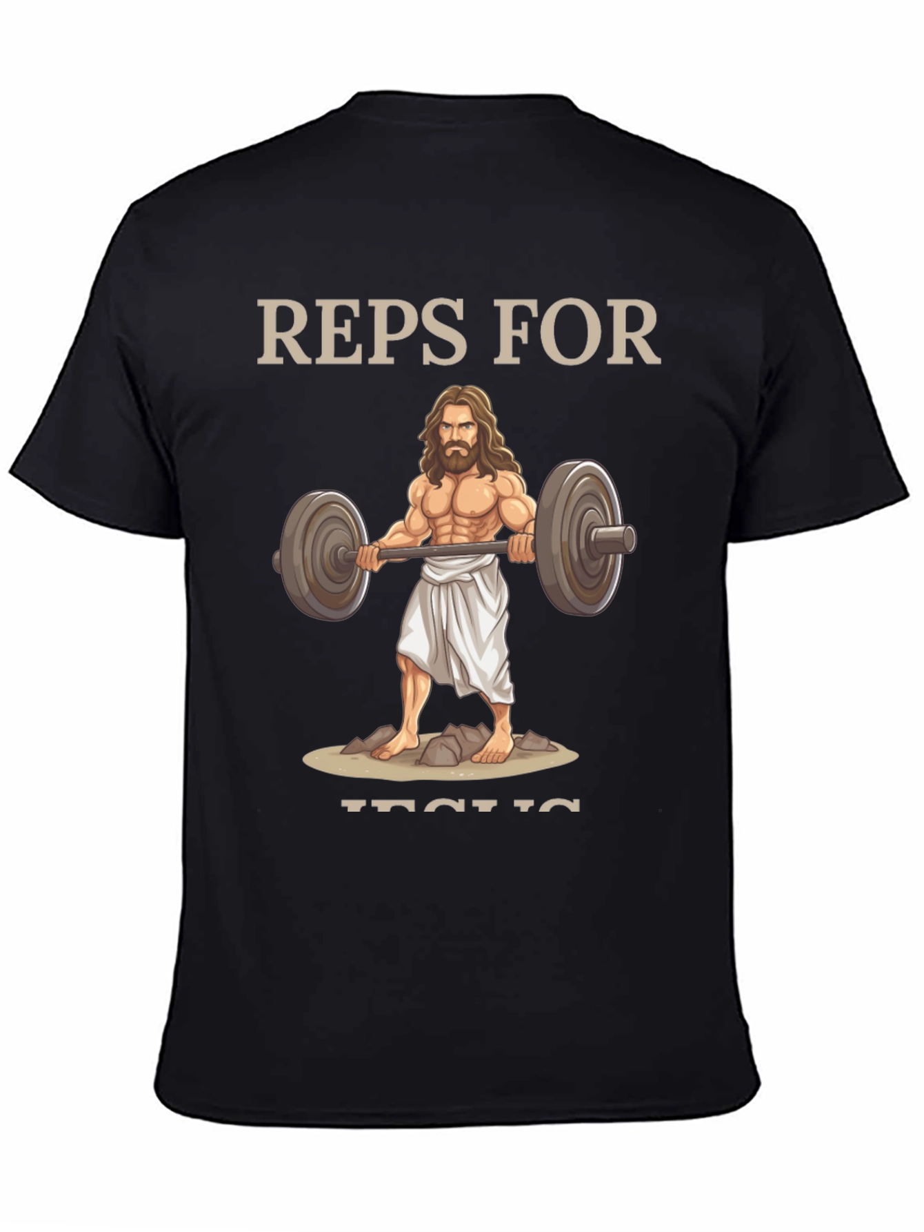 Reps For Jesus T-Shirt | Weightlifting Christian Tee