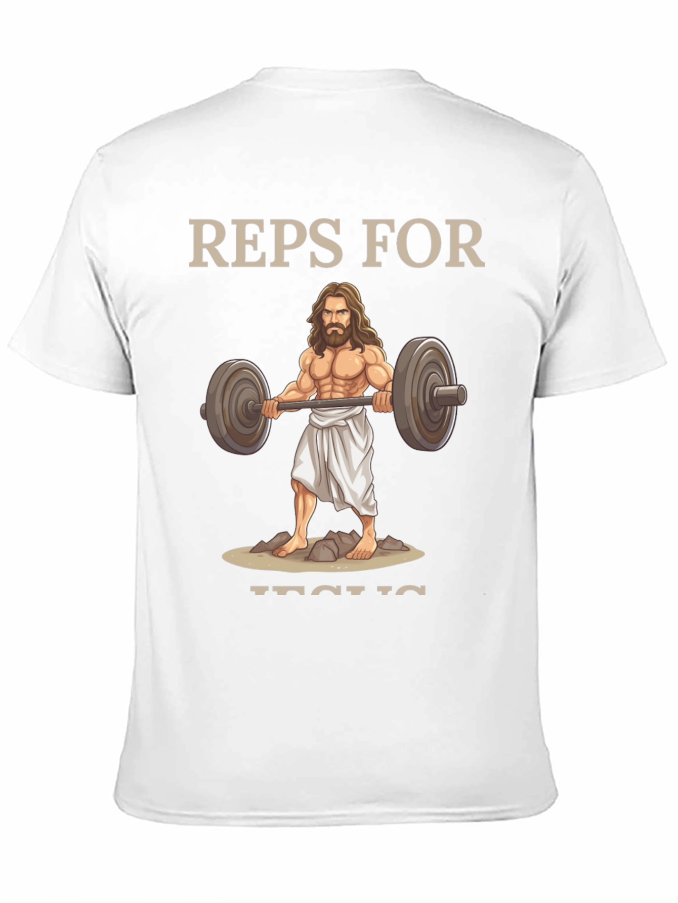 Reps For Jesus T-Shirt | Weightlifting Christian Tee