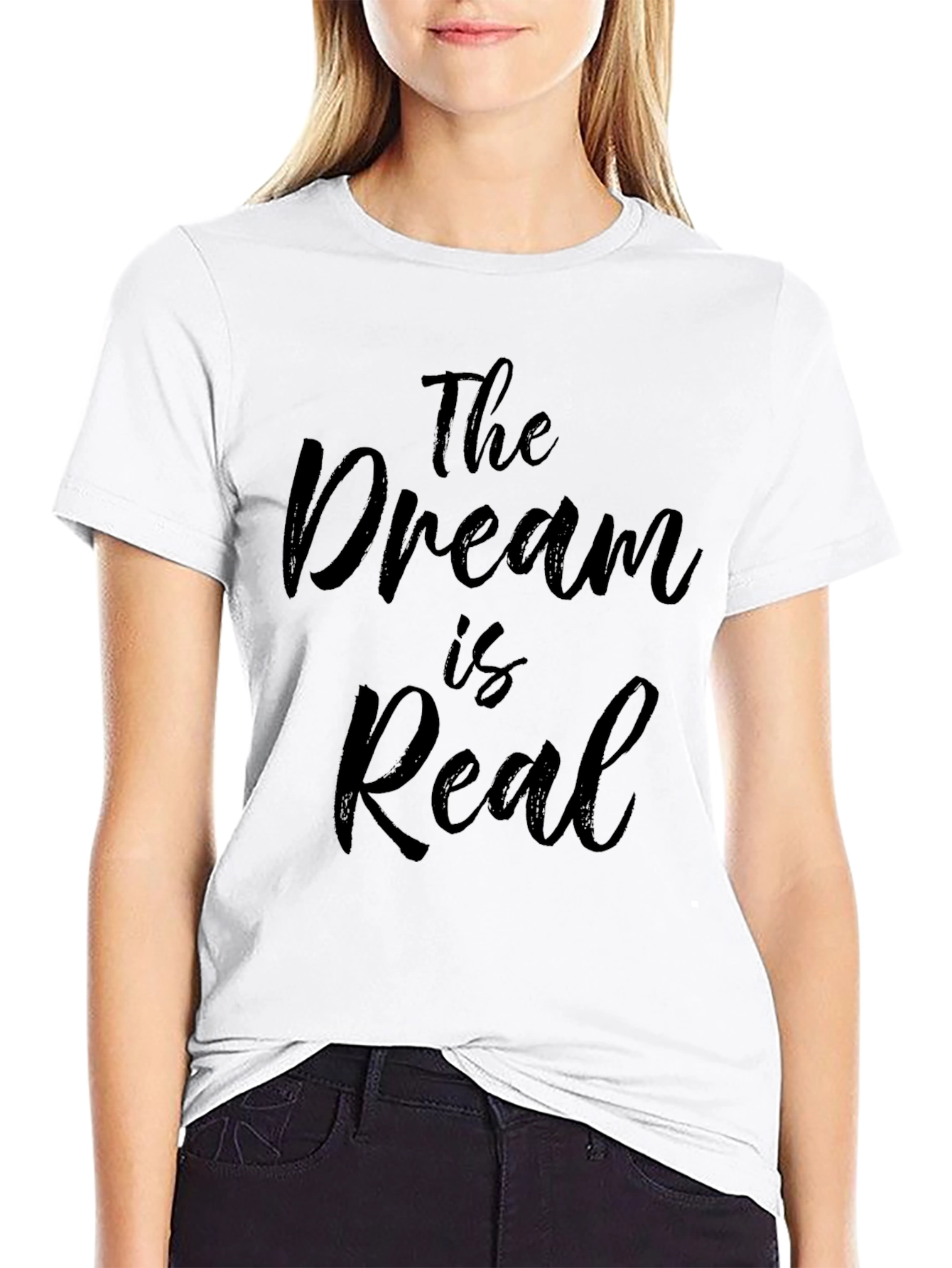 The Dream is Real Black Graphic Tee