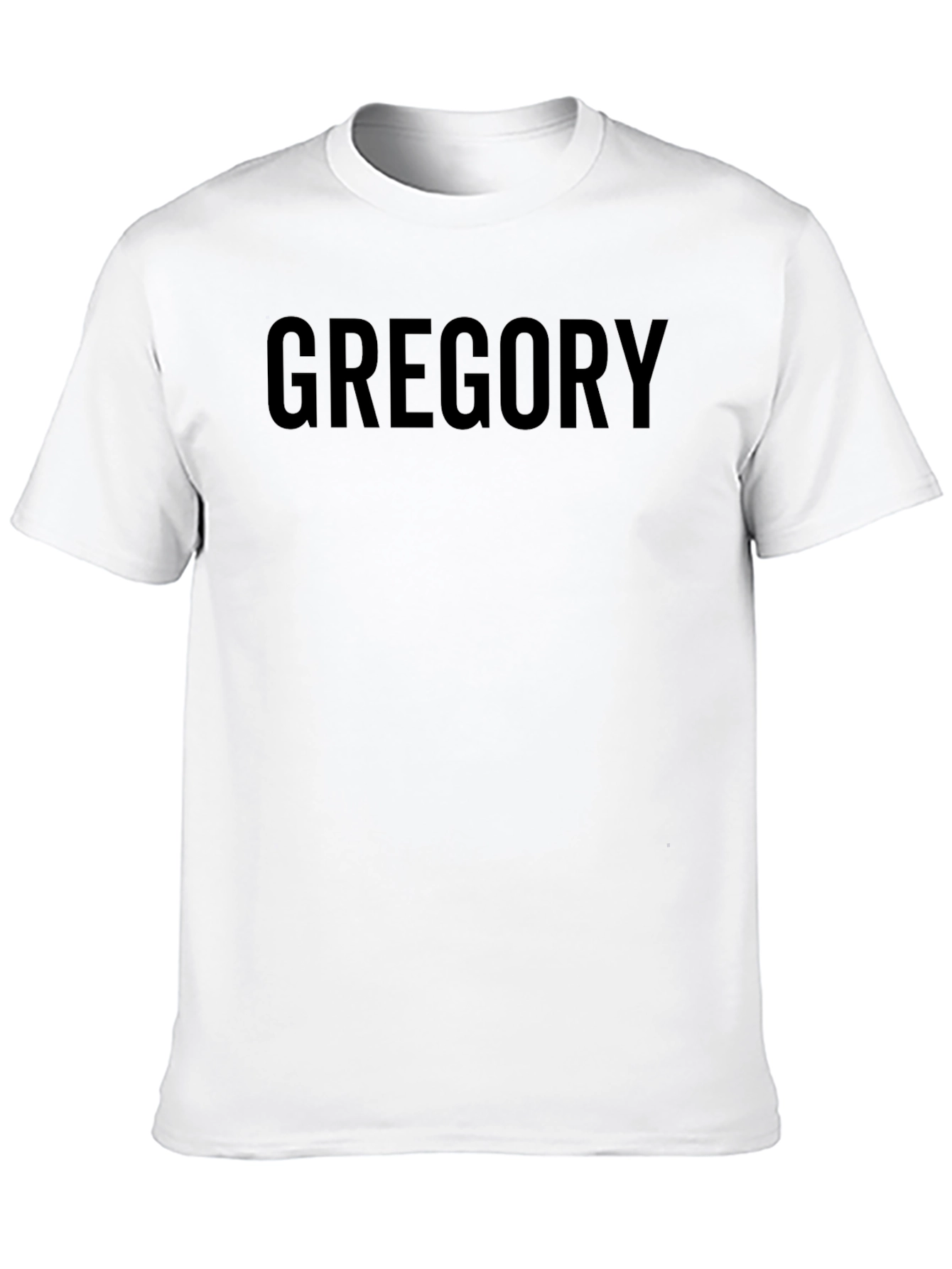 Gregory Black Cotton Crew Neck T-Shirt