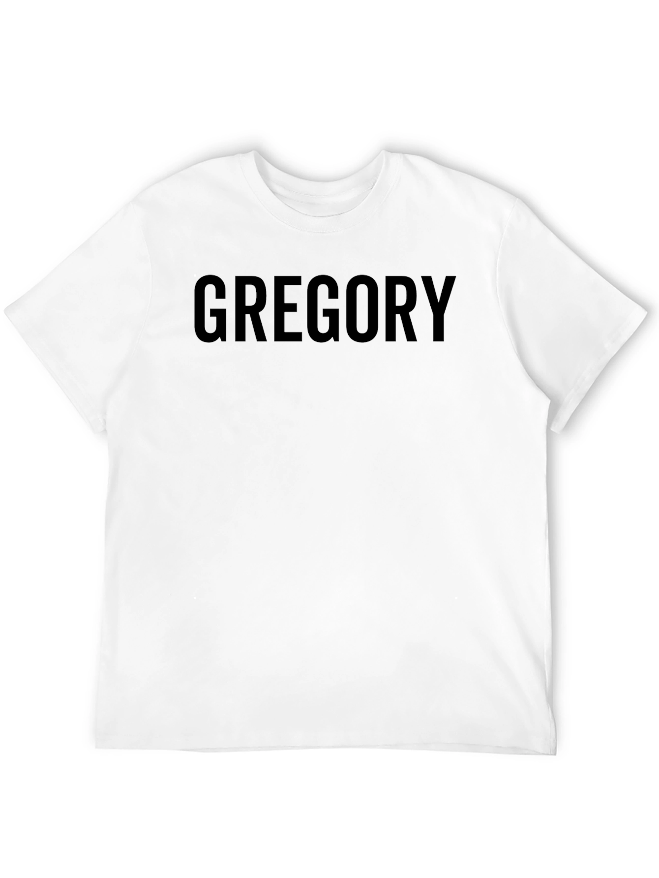 Gregory Black Cotton Crew Neck T-Shirt
