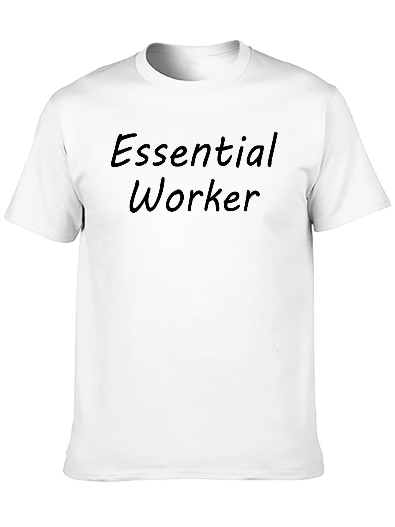 Essential Worker Black Crewneck T-Shirt