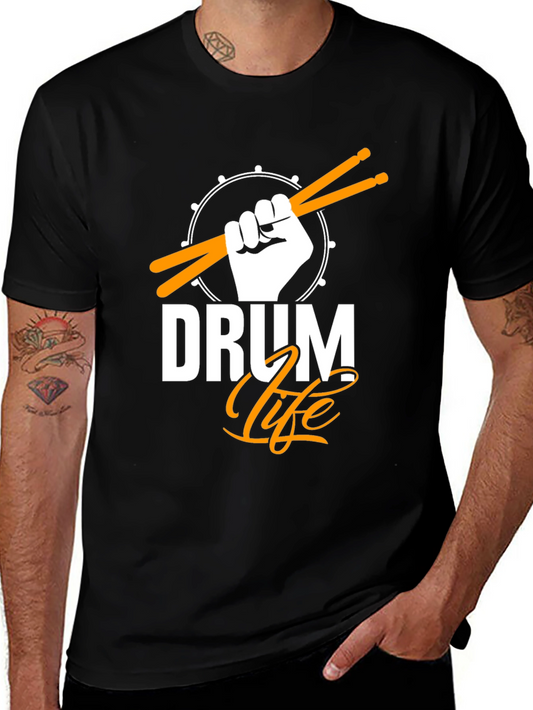 Drum Life Graphic T-Shirt - Music Lover Tee