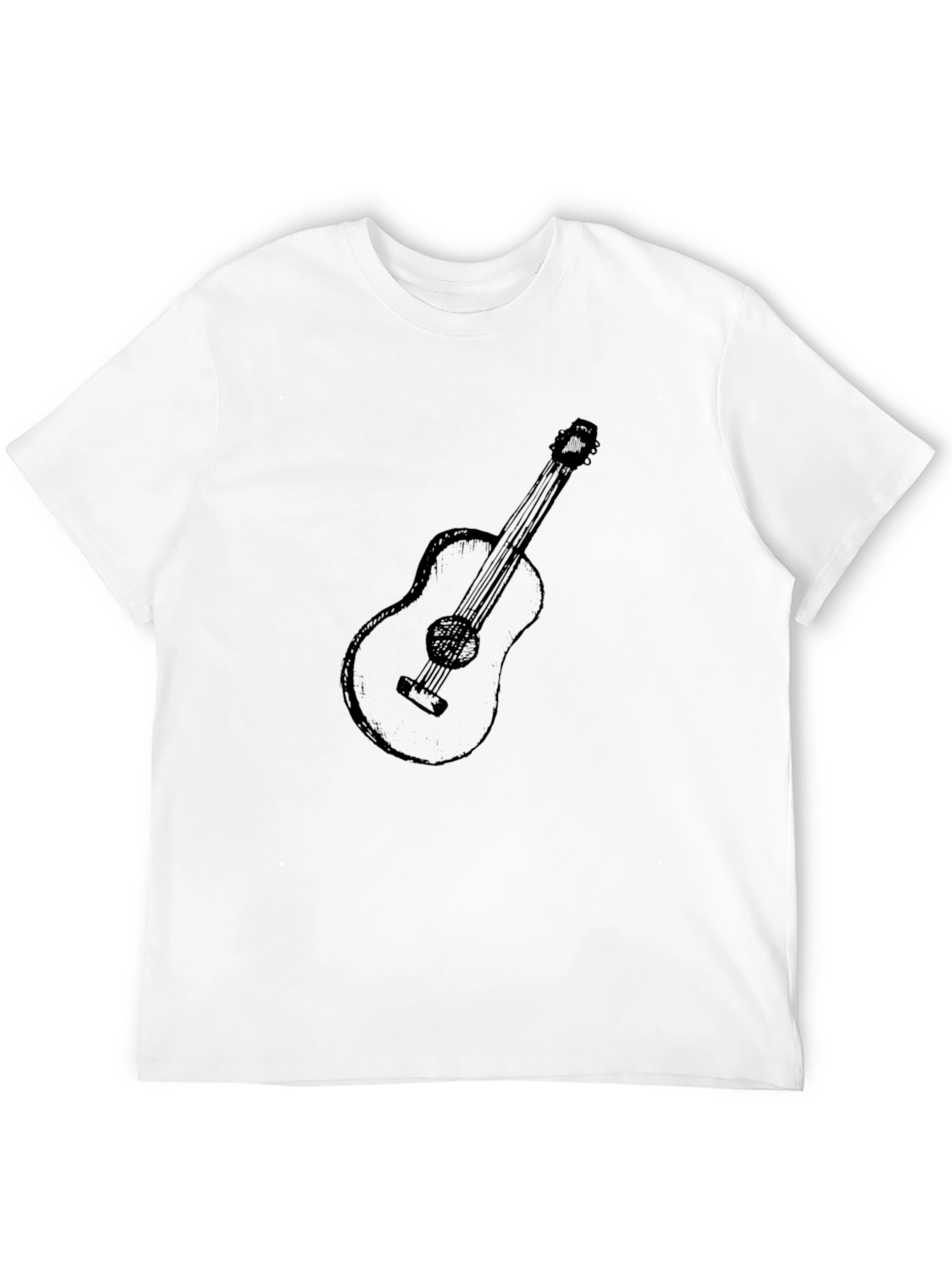 Guitar Graphic Black T-Shirt | Classic Tee