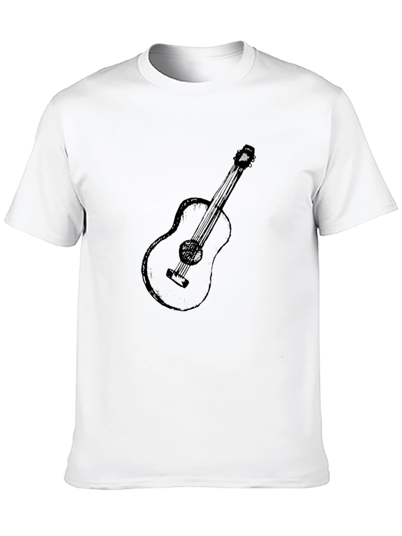 Guitar Graphic Black T-Shirt | Classic Tee