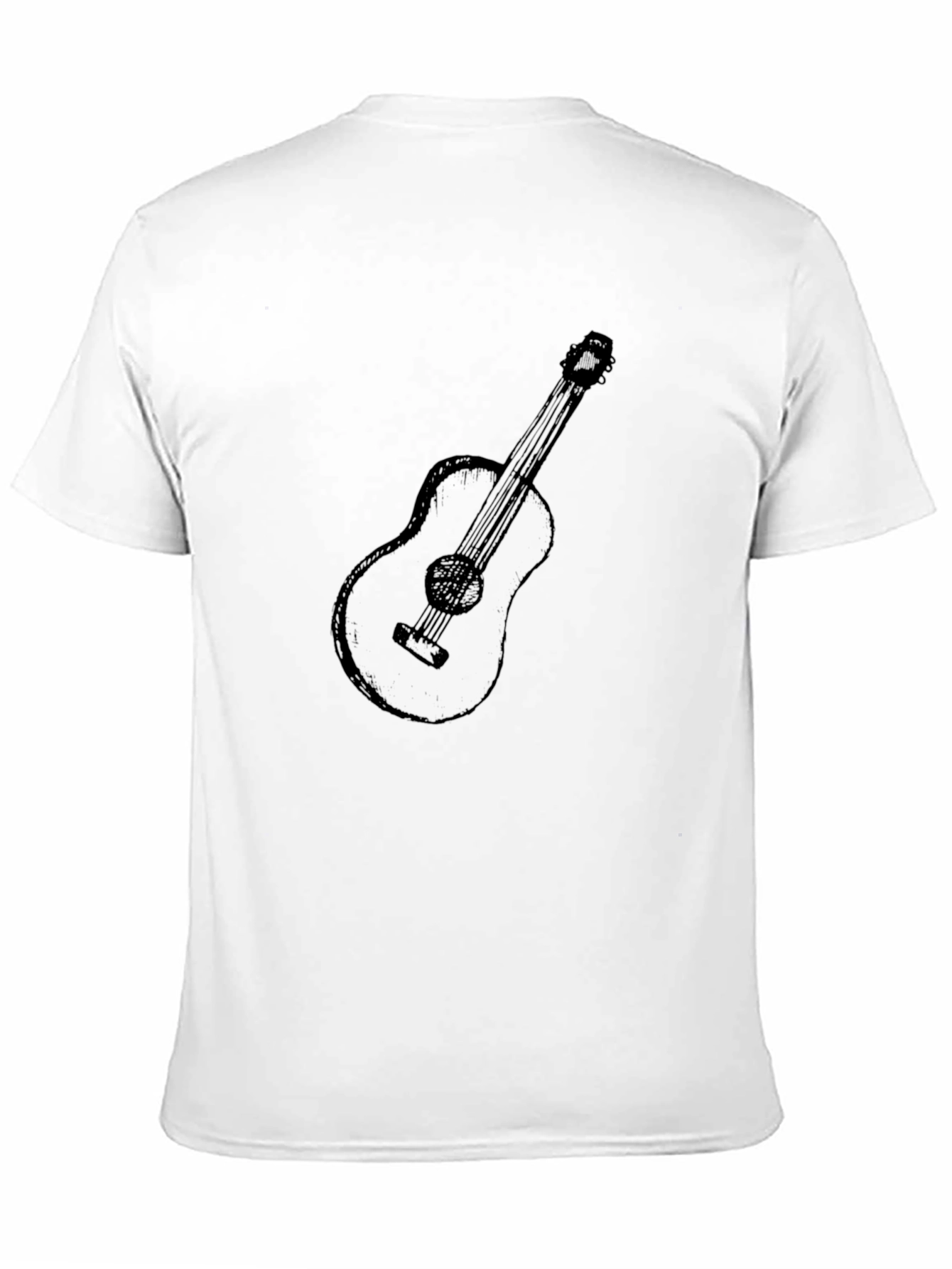 Guitar Graphic Black T-Shirt | Classic Tee