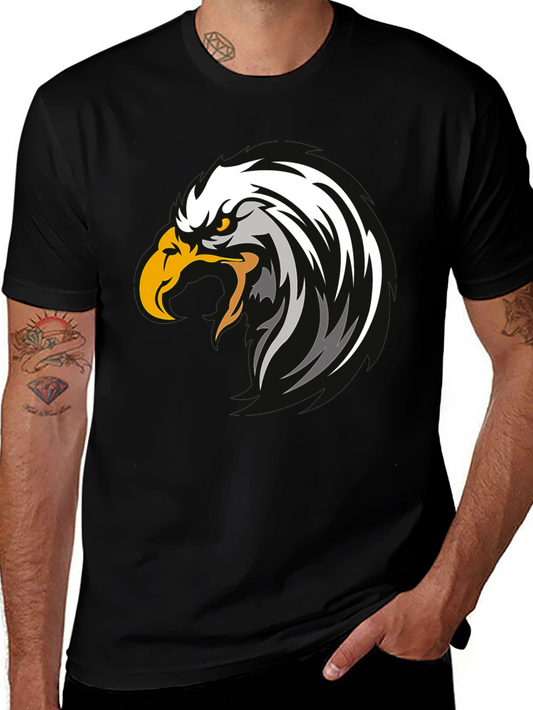 Eagle Graphic Black T-Shirt - Bold Design