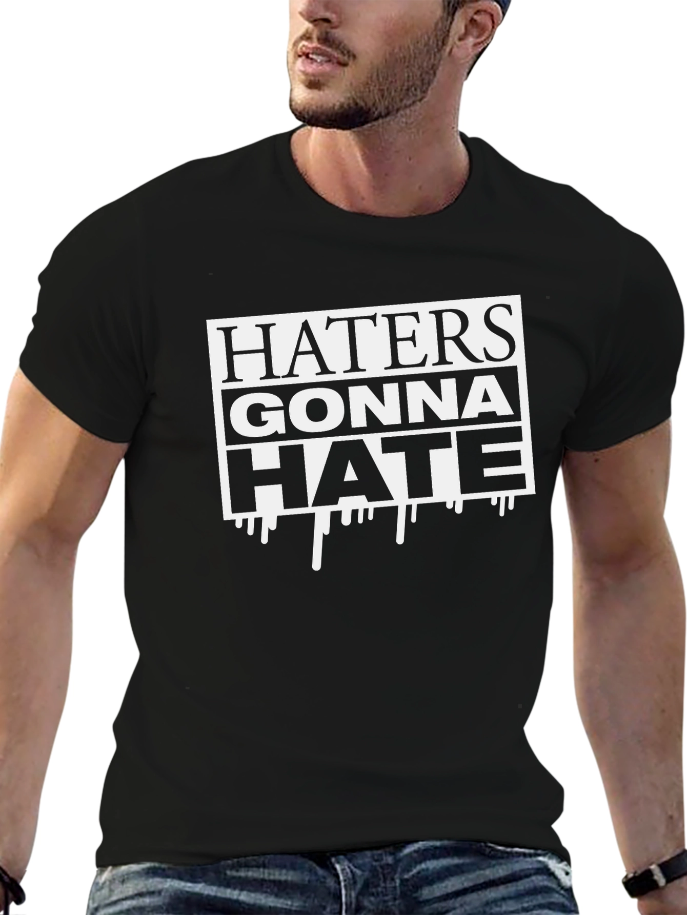 Haters Gonna Hate Black Graphic Tee