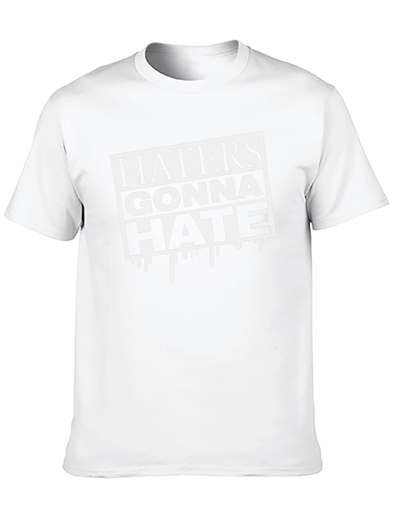Haters Gonna Hate Black Graphic Tee