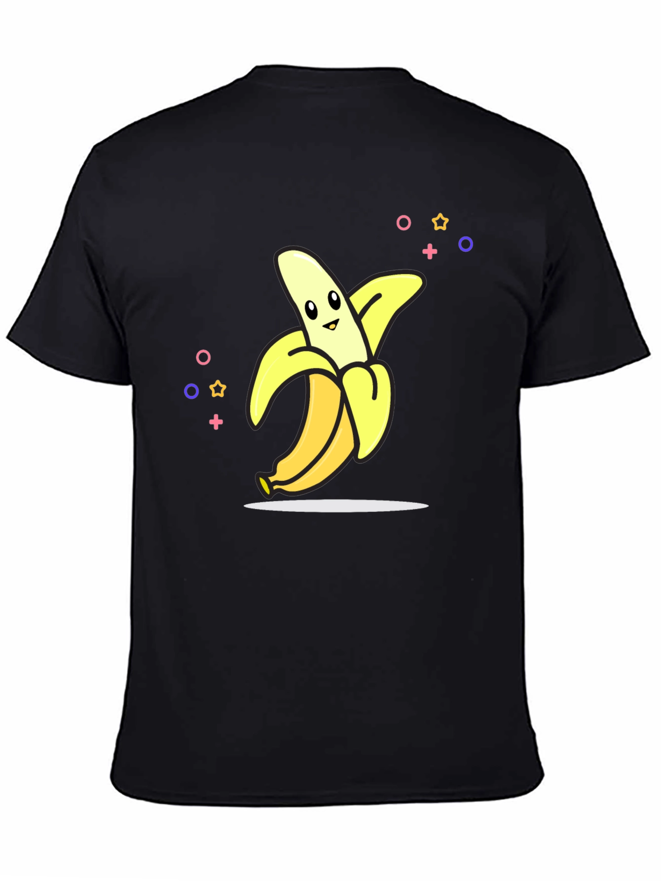 Fun Banana Graphic Black T-Shirt