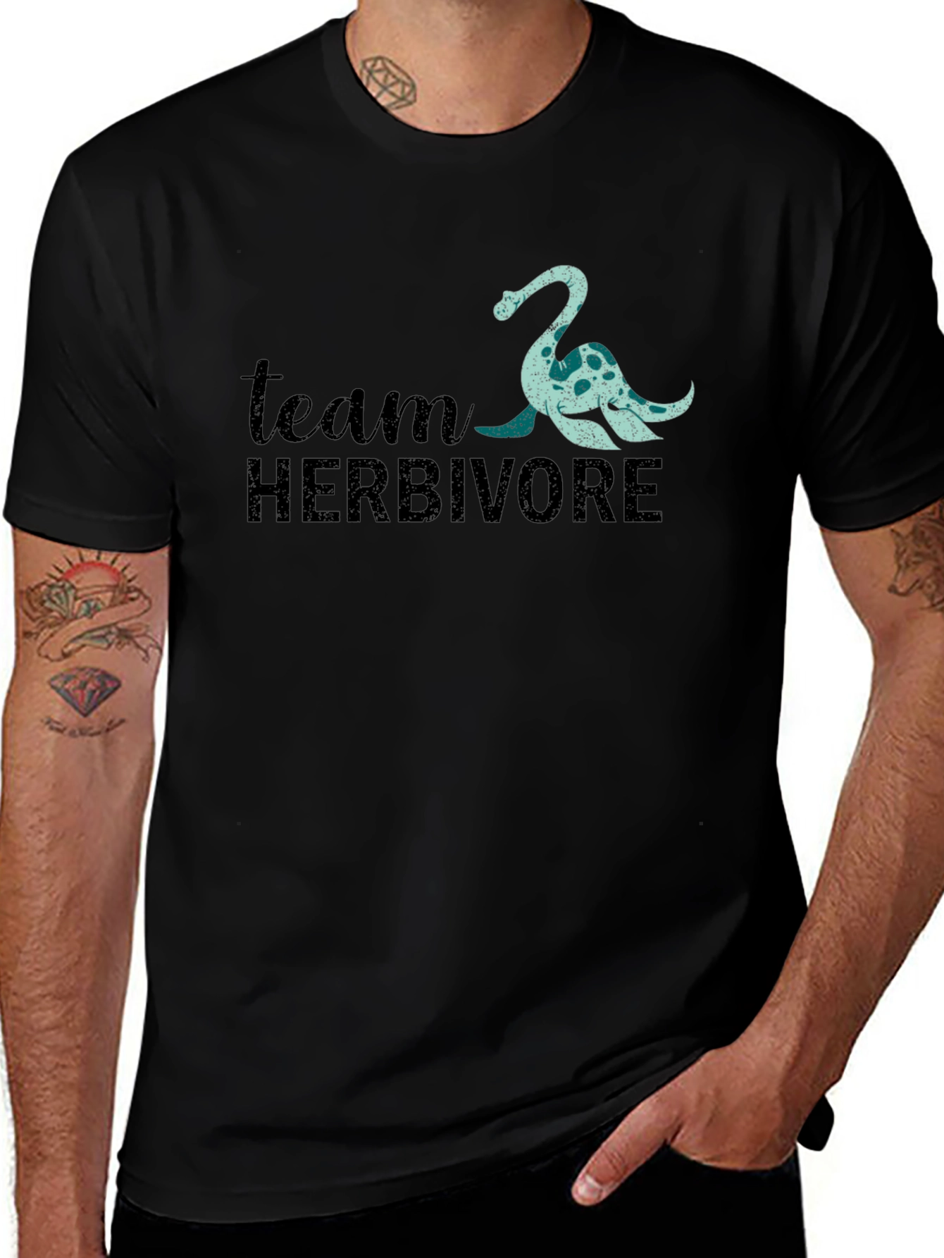 Team Herbivore Loch Ness Monster T-Shirt