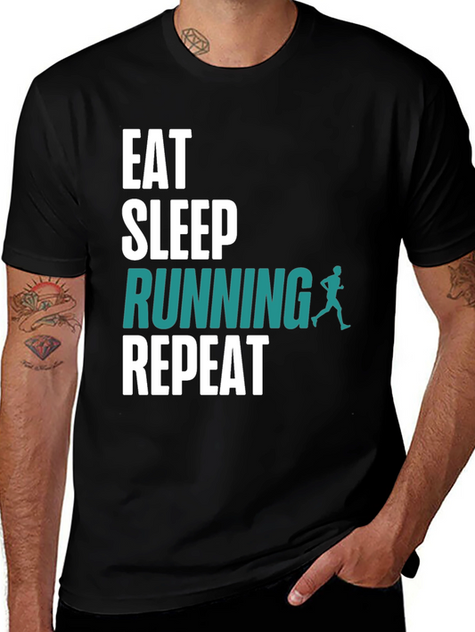 Eat Sleep Running Repeat T-Shirt