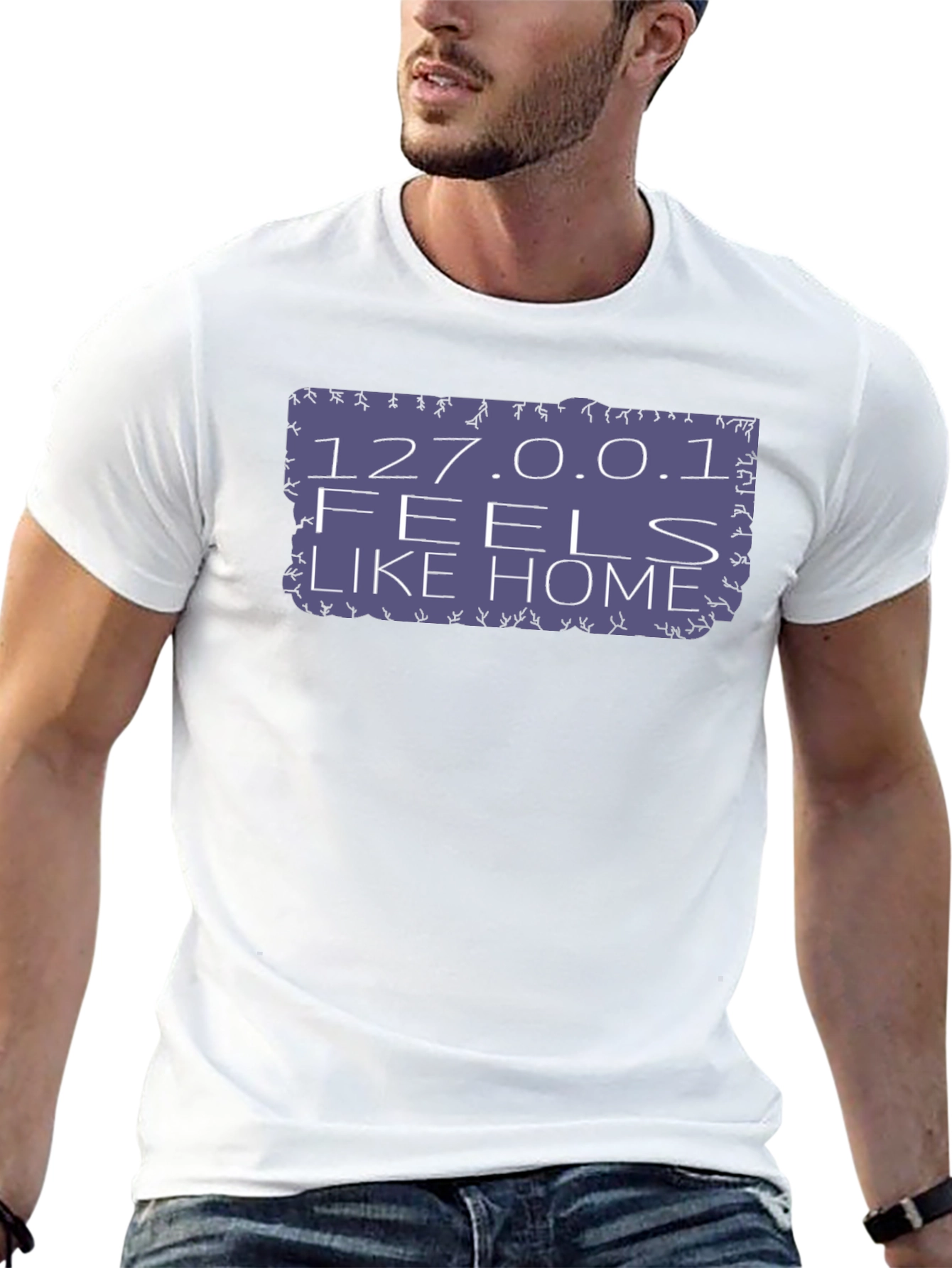 127.0.0.1 Feels Like Home Black T-Shirt