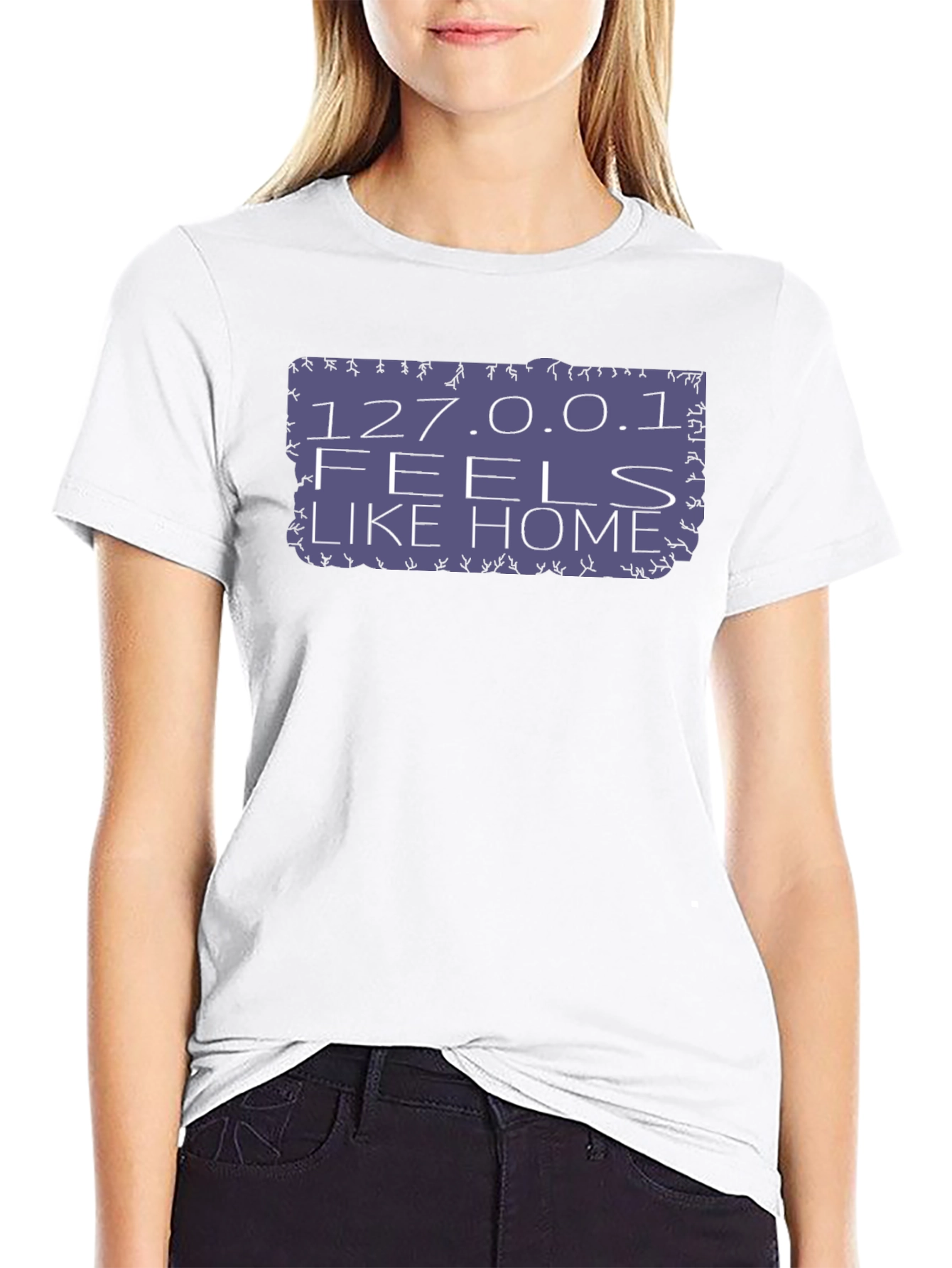 127.0.0.1 Feels Like Home Black T-Shirt