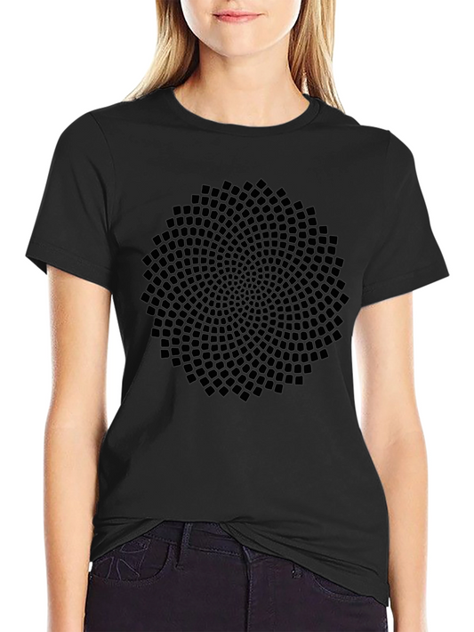 Geometric Pattern Black T-Shirt
