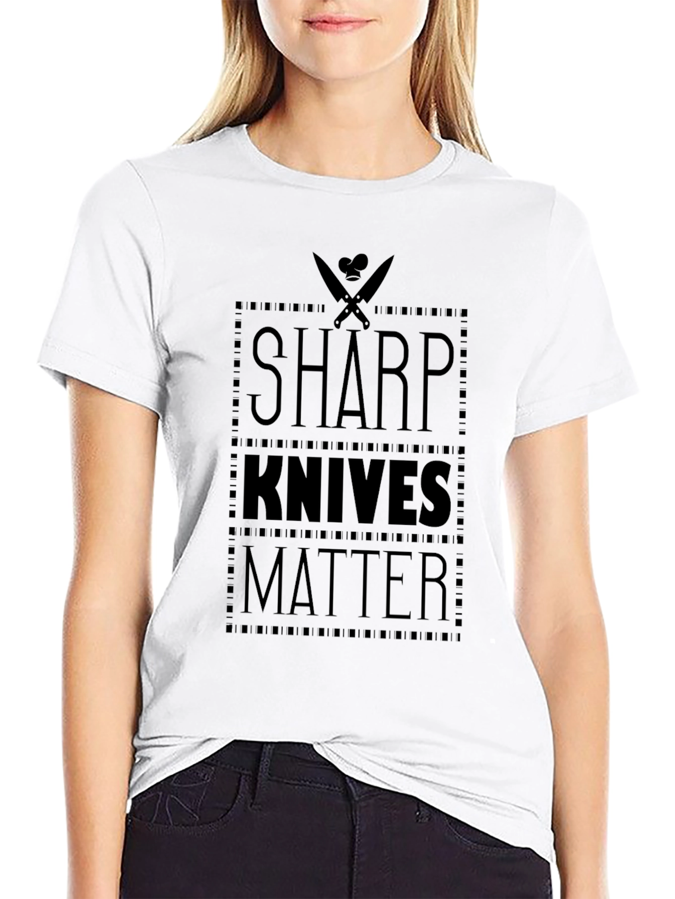 Sharp Knives Matter Graphic Tee - Culinary T-Shirt