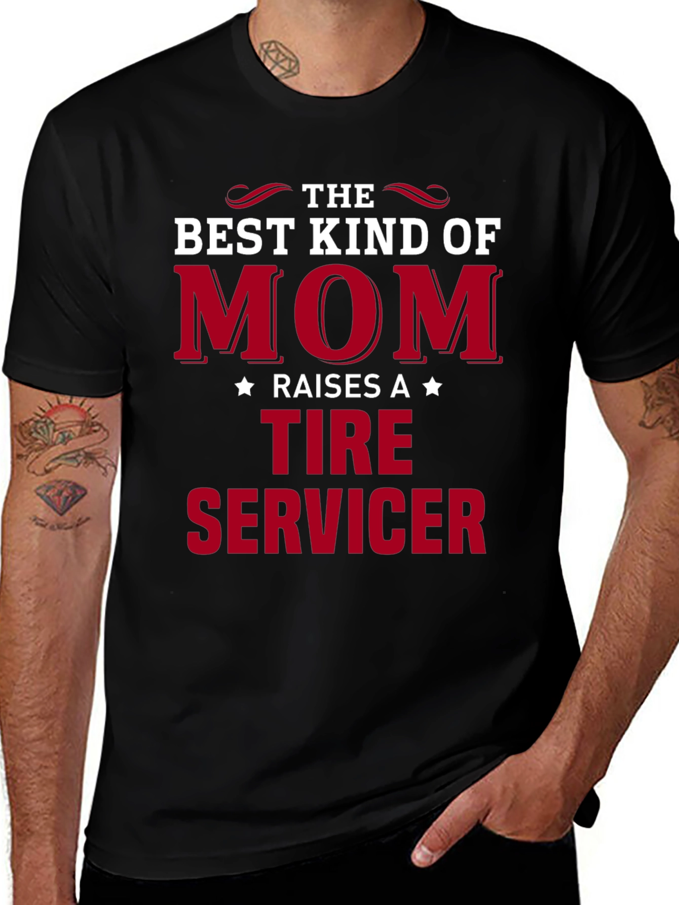 Best Kind of Mom Tire Servicer Graphic Tee