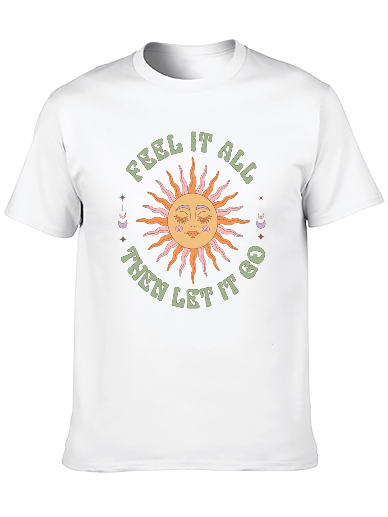 Feel It All Graphic Tee - Retro Sun Design