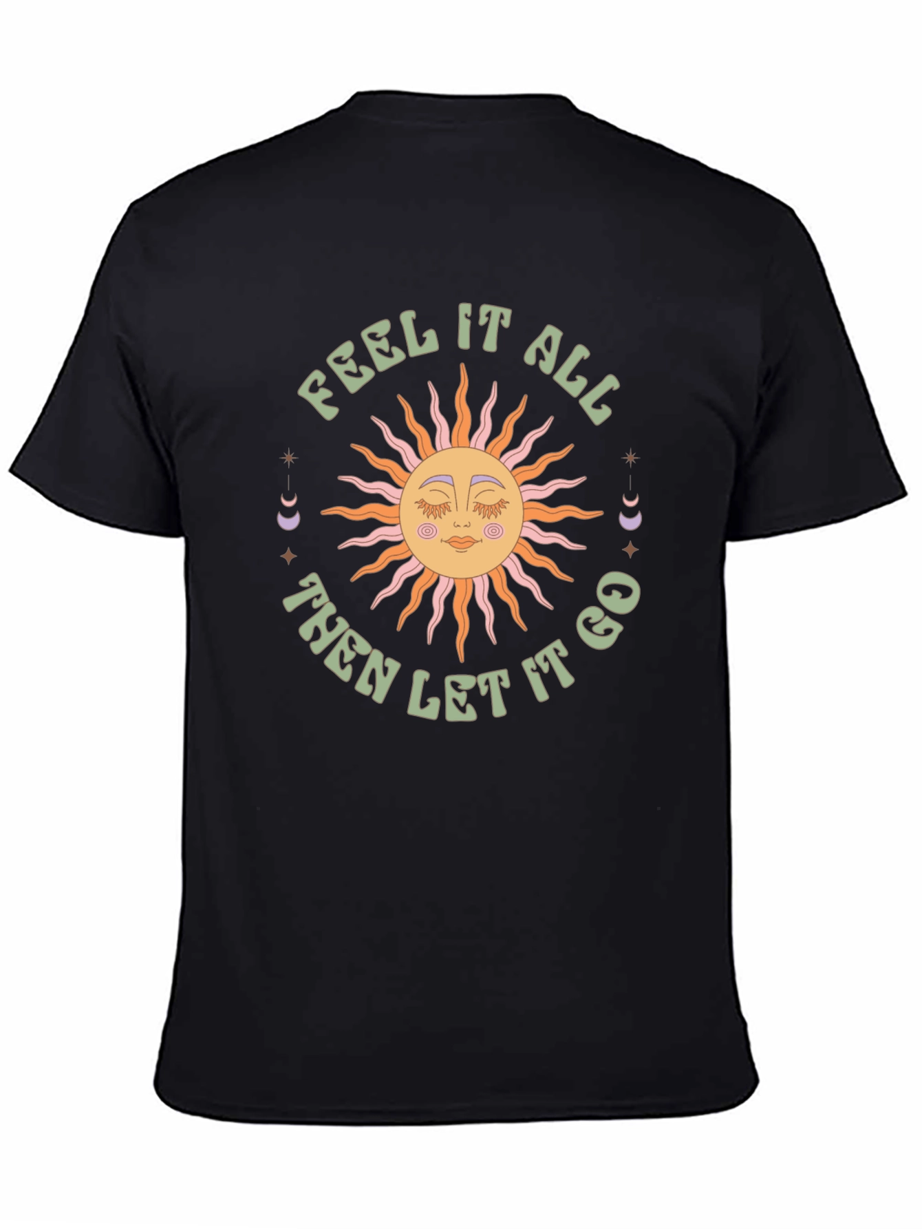 Feel It All Graphic Tee - Retro Sun Design