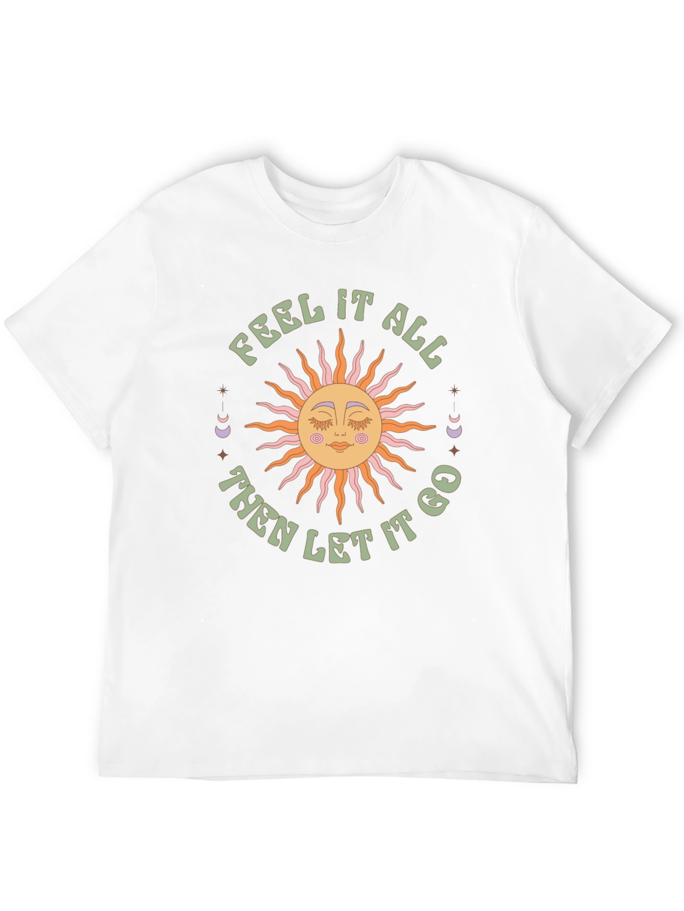 Feel It All Graphic Tee - Retro Sun Design